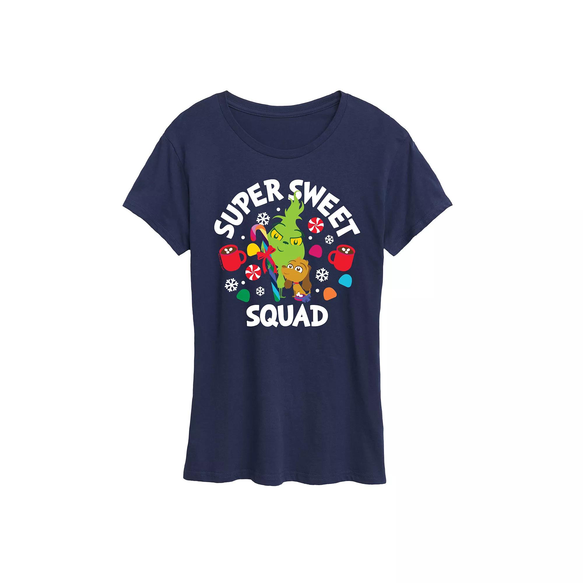 Women's Dr. Seuss Little Grinch Super Sweet Squad Graphic Tee, Girl's,  Product Image