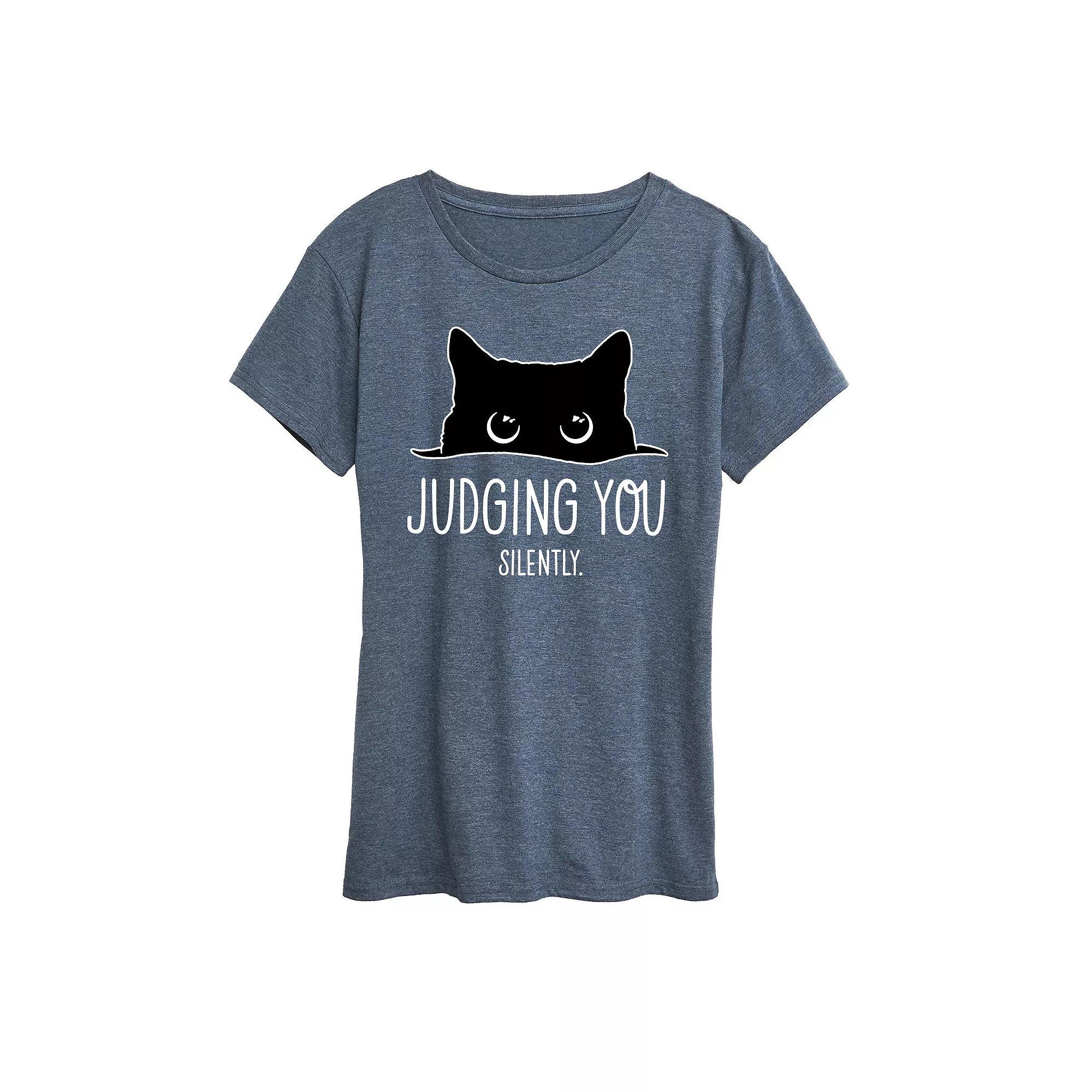 Plus Judging Silently Graphic Tee, Women's,  Product Image