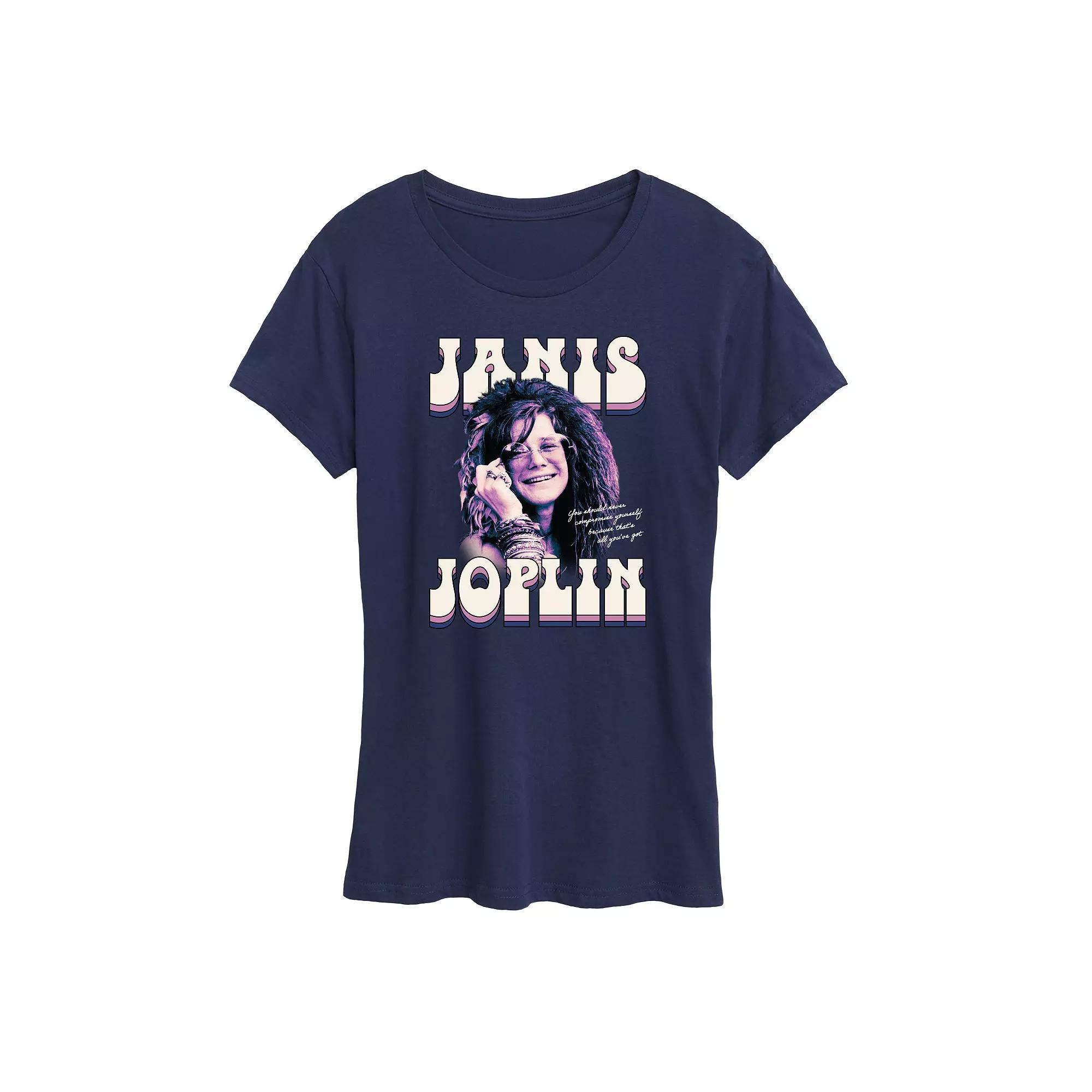 Women's Janis Joplin Never Compromise Graphic Tee, Girl's,  Product Image