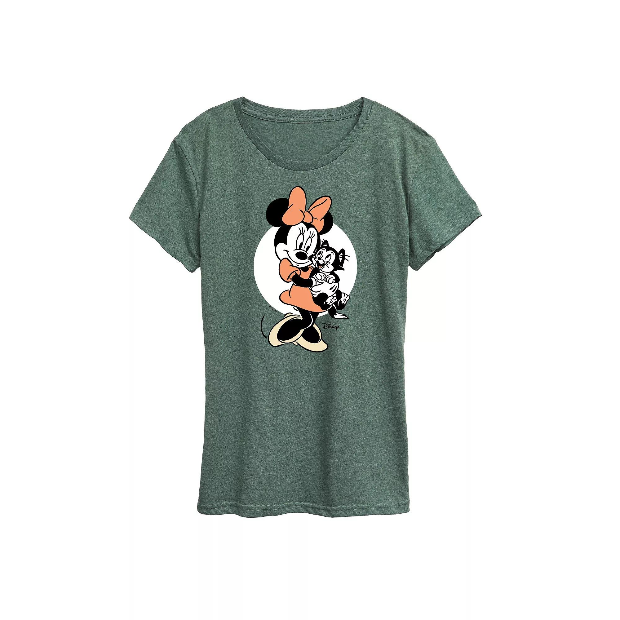 Disney's Minnie Mouse & Figaro Women's Graphic Tee, Girl's,  Product Image