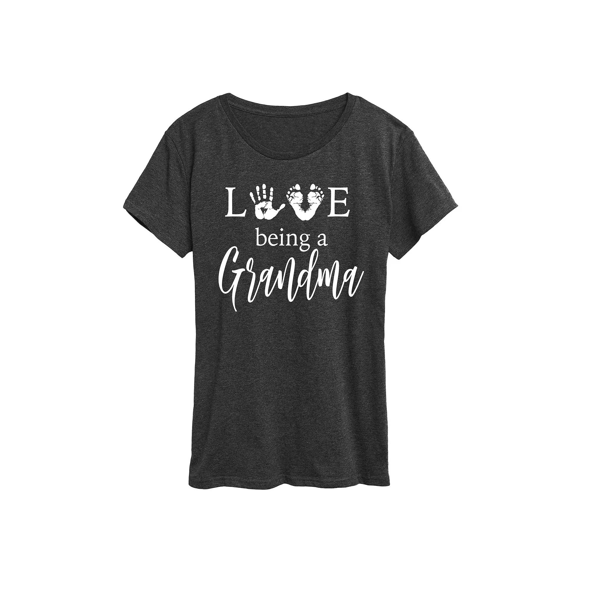 Women's Love Being a Grandma Graphic Tee,  Product Image
