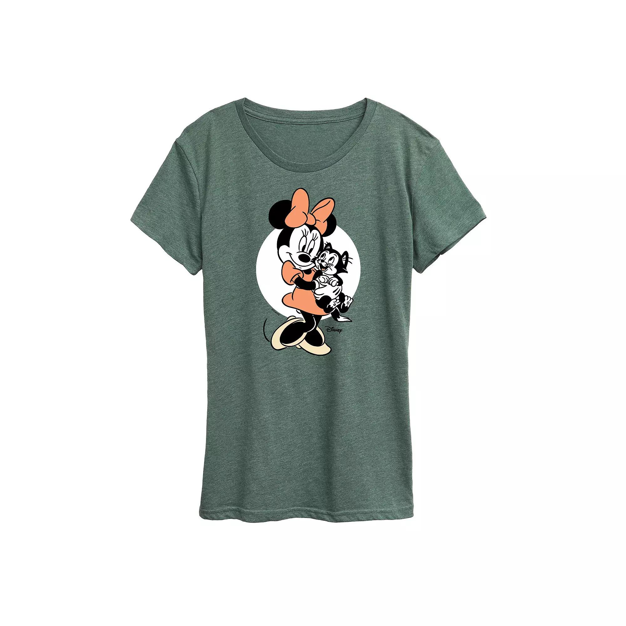 Disney's Minnie Mouse & Figaro Women's Graphic Tee, Girl's,  Product Image