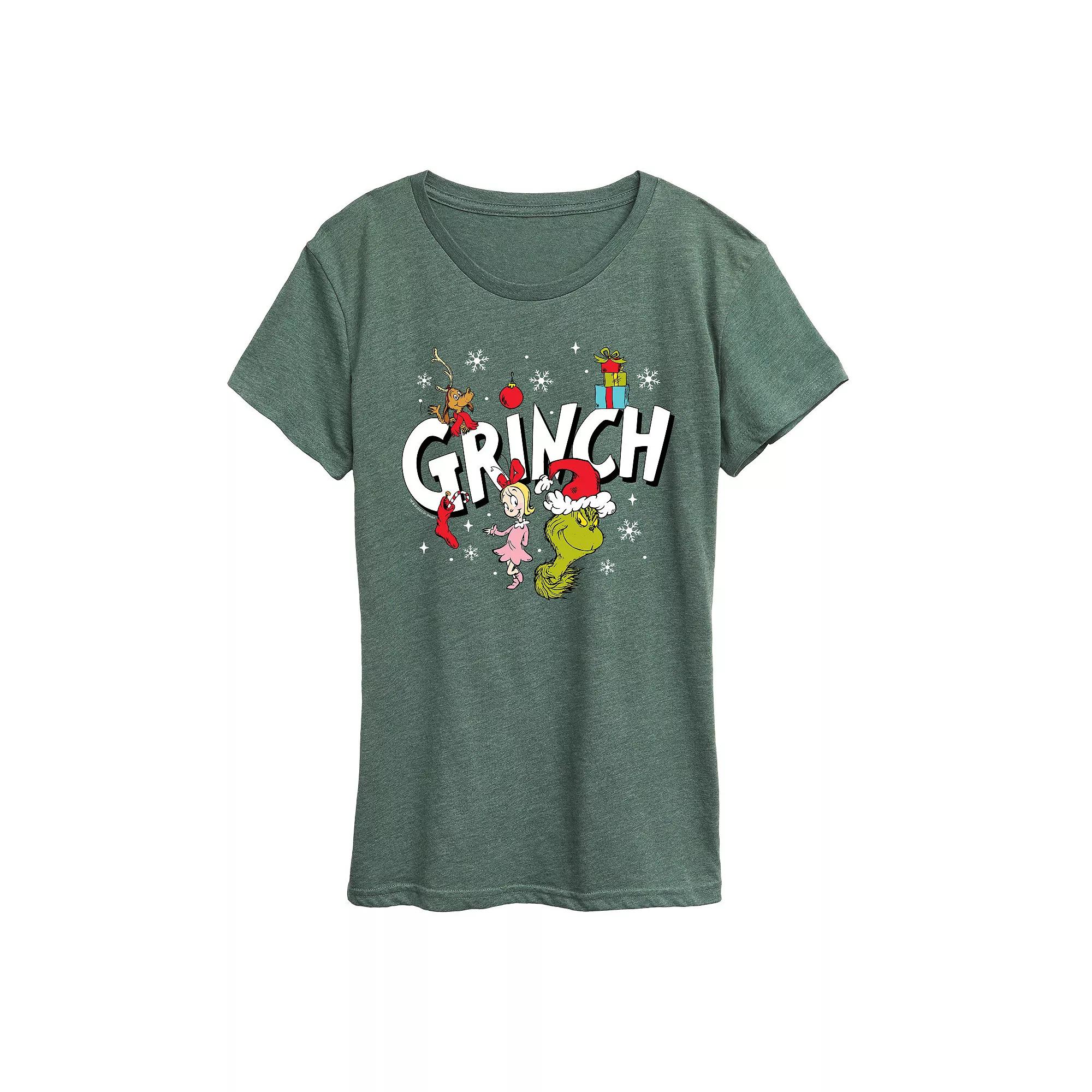 Women's Dr. Seuss Grinch Group Graphic Tee,  Product Image