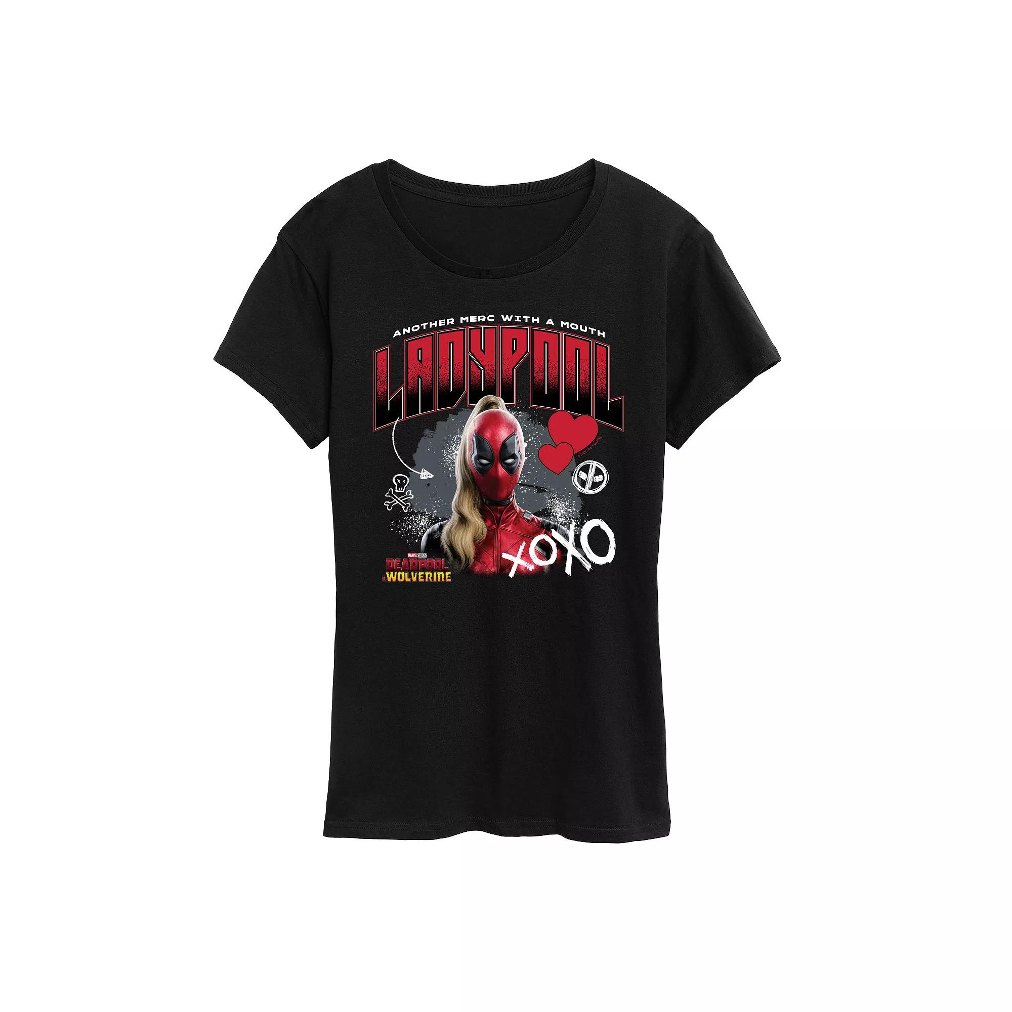 Women's Marvel Deadpool & Wolverine Ladypool Graphic Tee,  Product Image