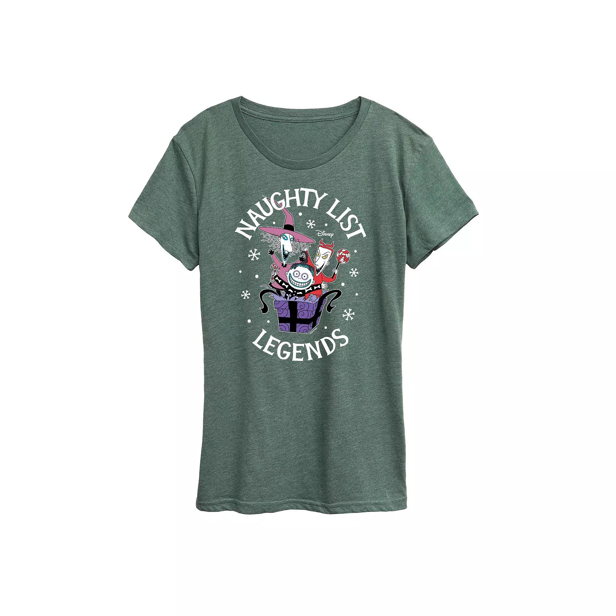 Disney's Mickey Mouse Women's Glitter Antlers Graphic Tee, Girl's,  Product Image