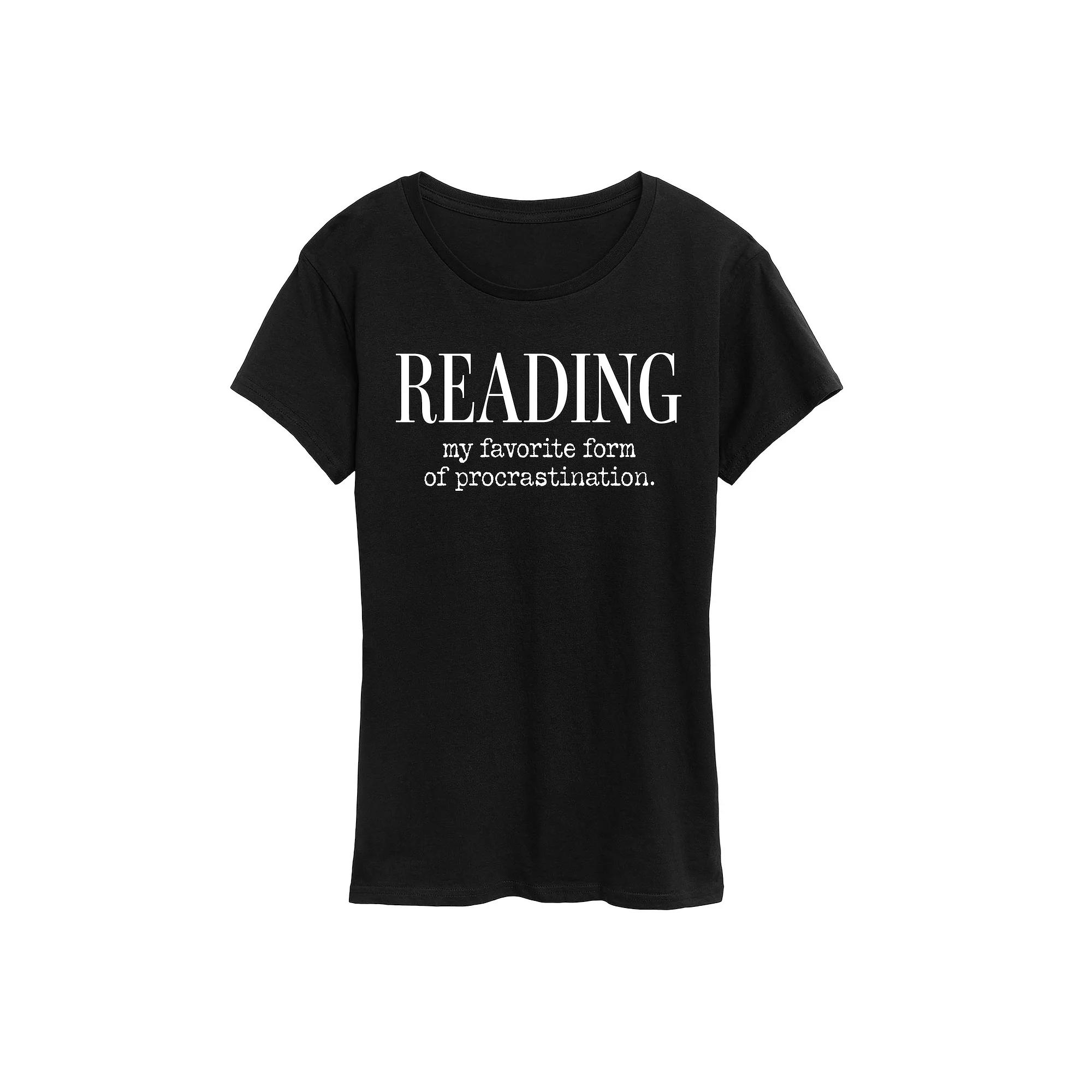 Women's Reading Favorite Procrastination Graphic Tee,  Product Image