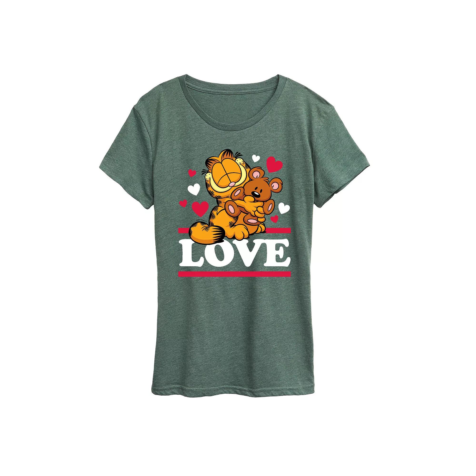 Women's Simple Line Drawn Flowers Graphic Tee,  Product Image