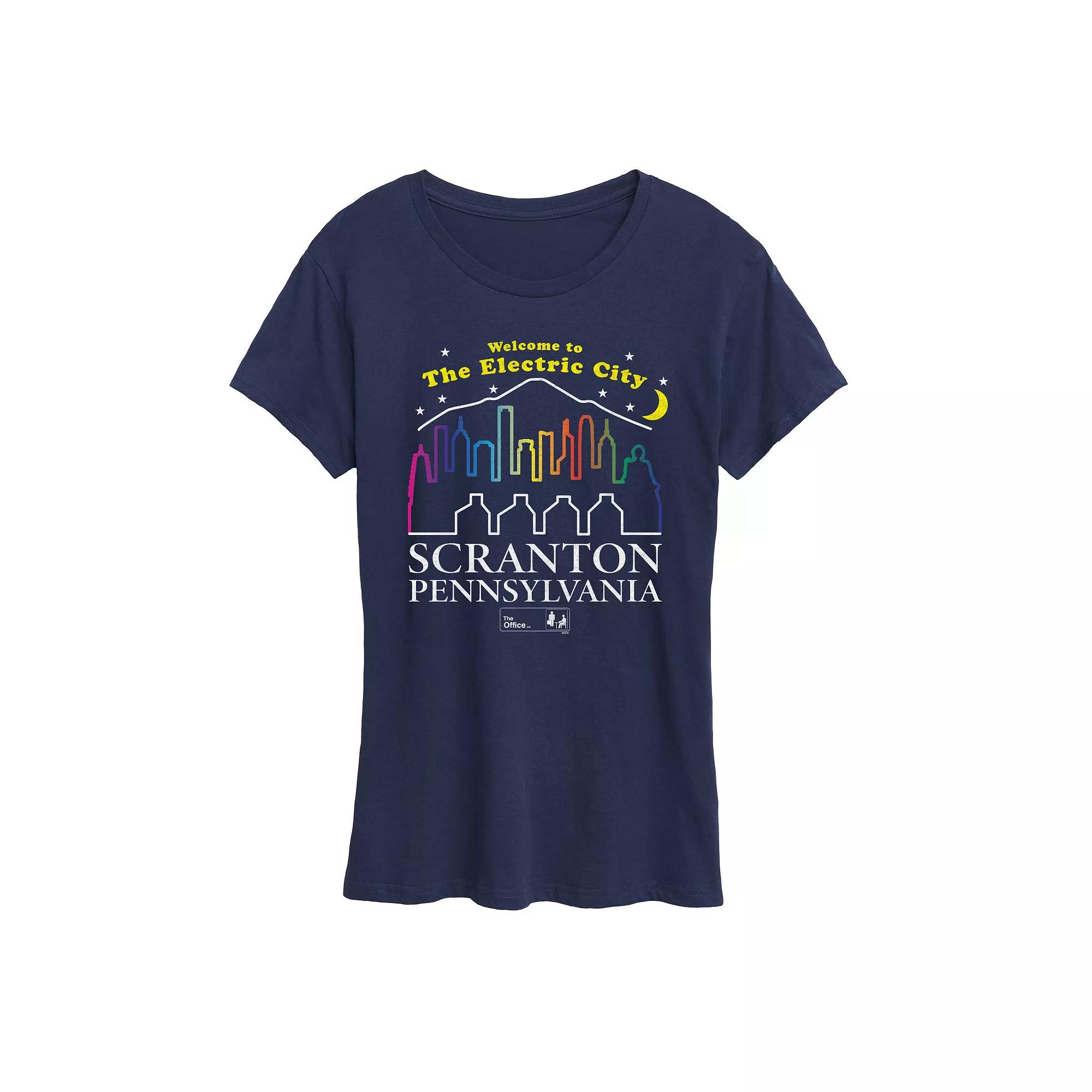 Women's The Office The Electric City Scranton Pa Graphic Tee,  Product Image