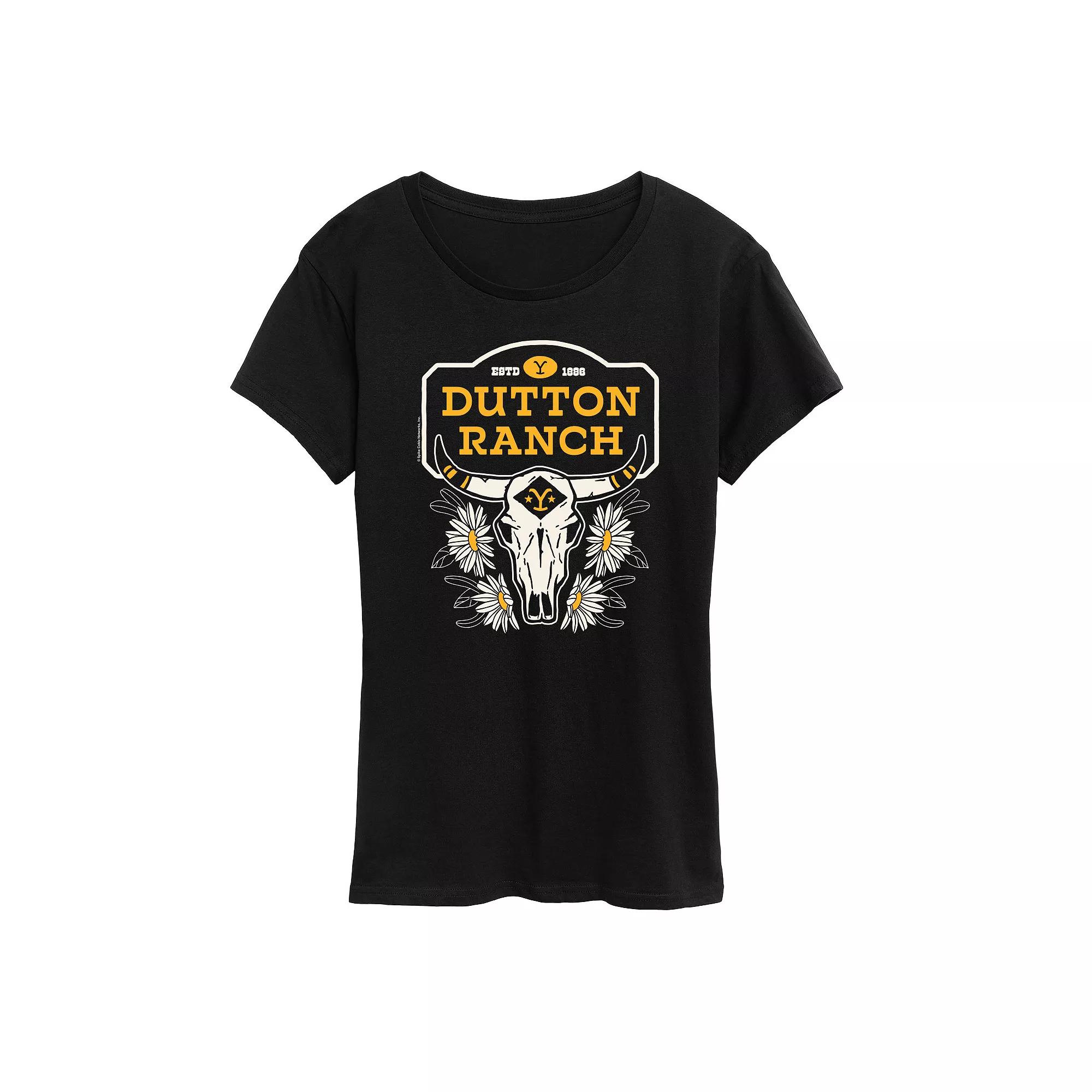 Women's Yellowstone Dutton Skull Graphic Tee,  Product Image