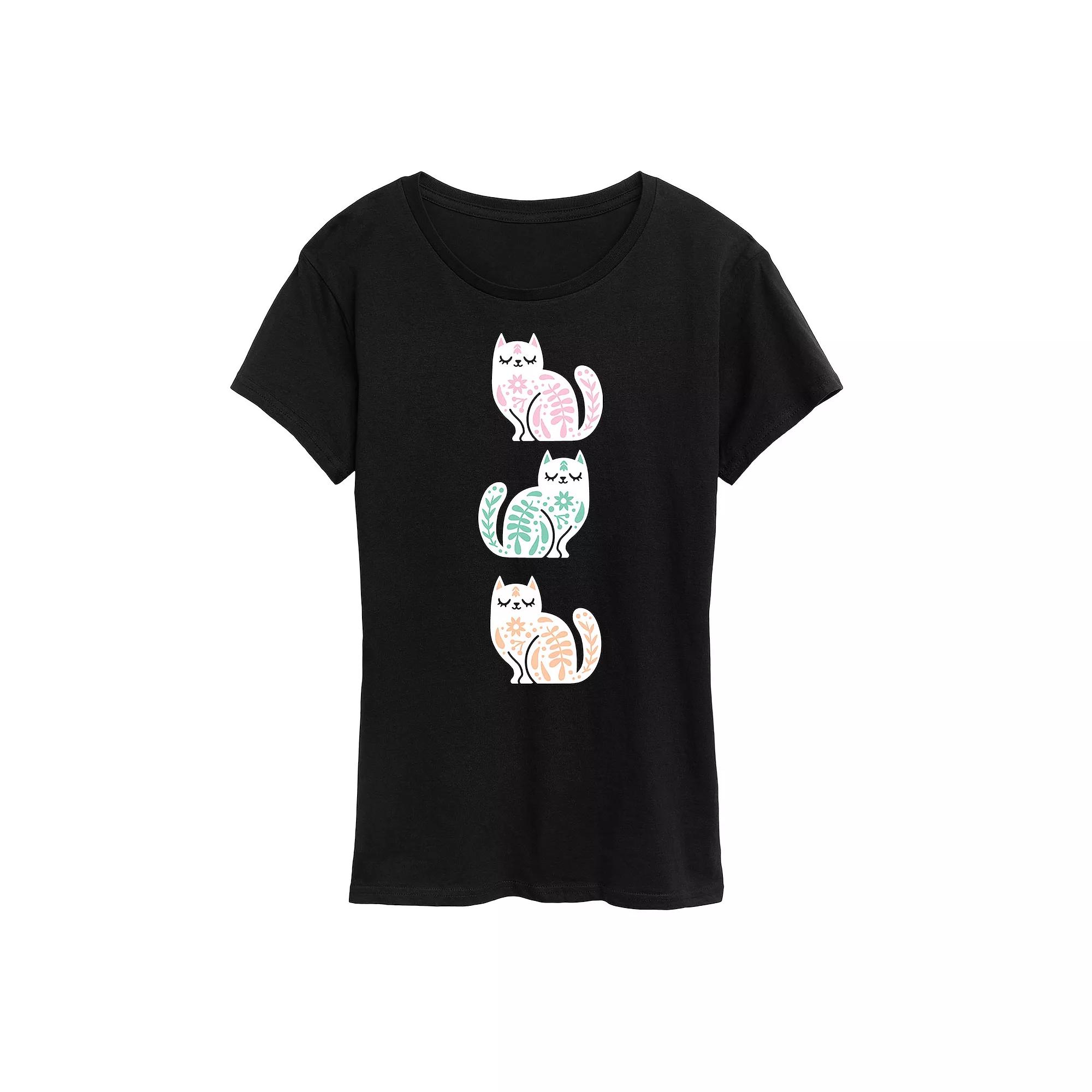 Women's Scandinavian Cats Graphic Tee,  Product Image