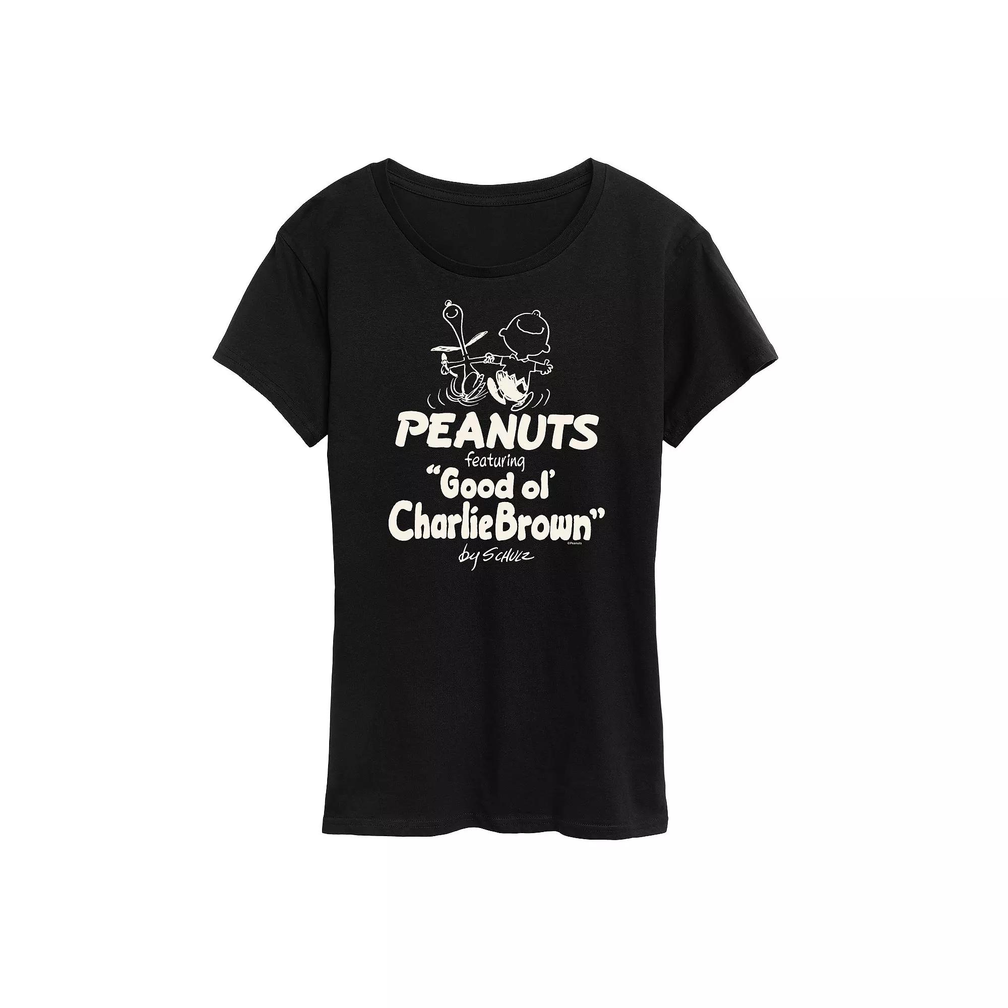 Women's Peanuts Good Ol Charlie Brown Graphic Tee, Girl's,  Product Image