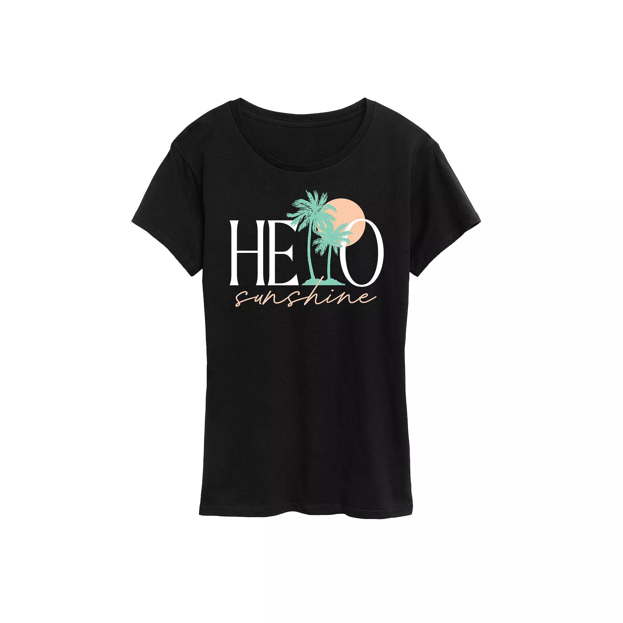 Women's Hello Sunshine Palms Graphic Tee,  Product Image