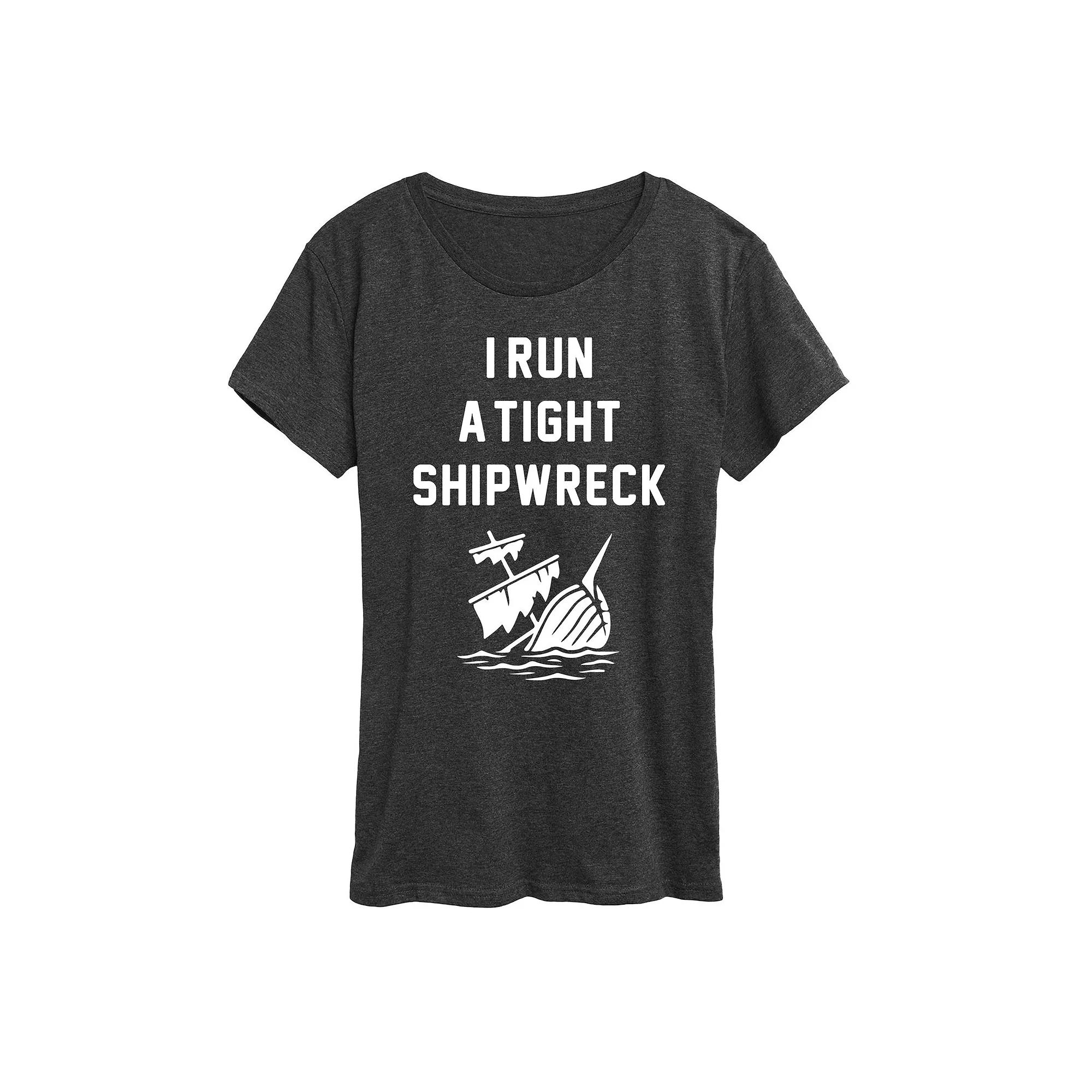 Women's Tight Shipwreck Graphic Tee, Girl's,  Product Image