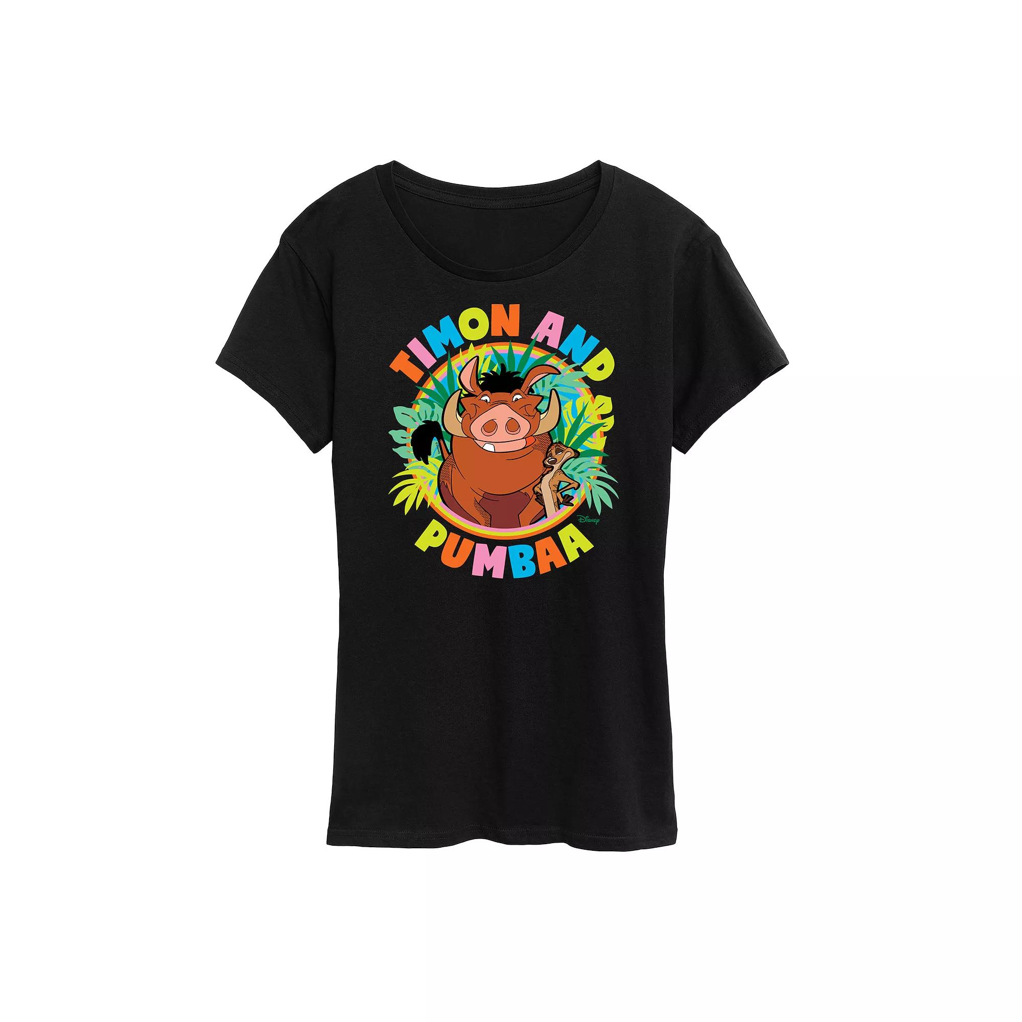 Disney's Lion King Timon & Pumbaa Women's Graphic Tee,  Product Image