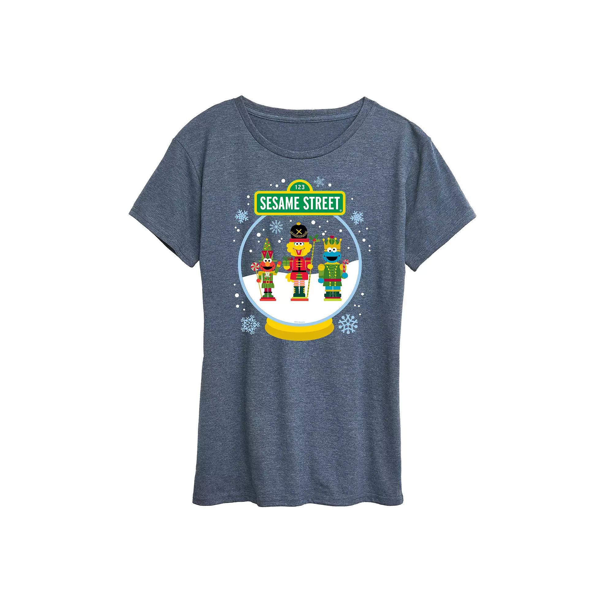 Women's Sesame Street Snow Globe Graphic Tee, Girl's,  Product Image