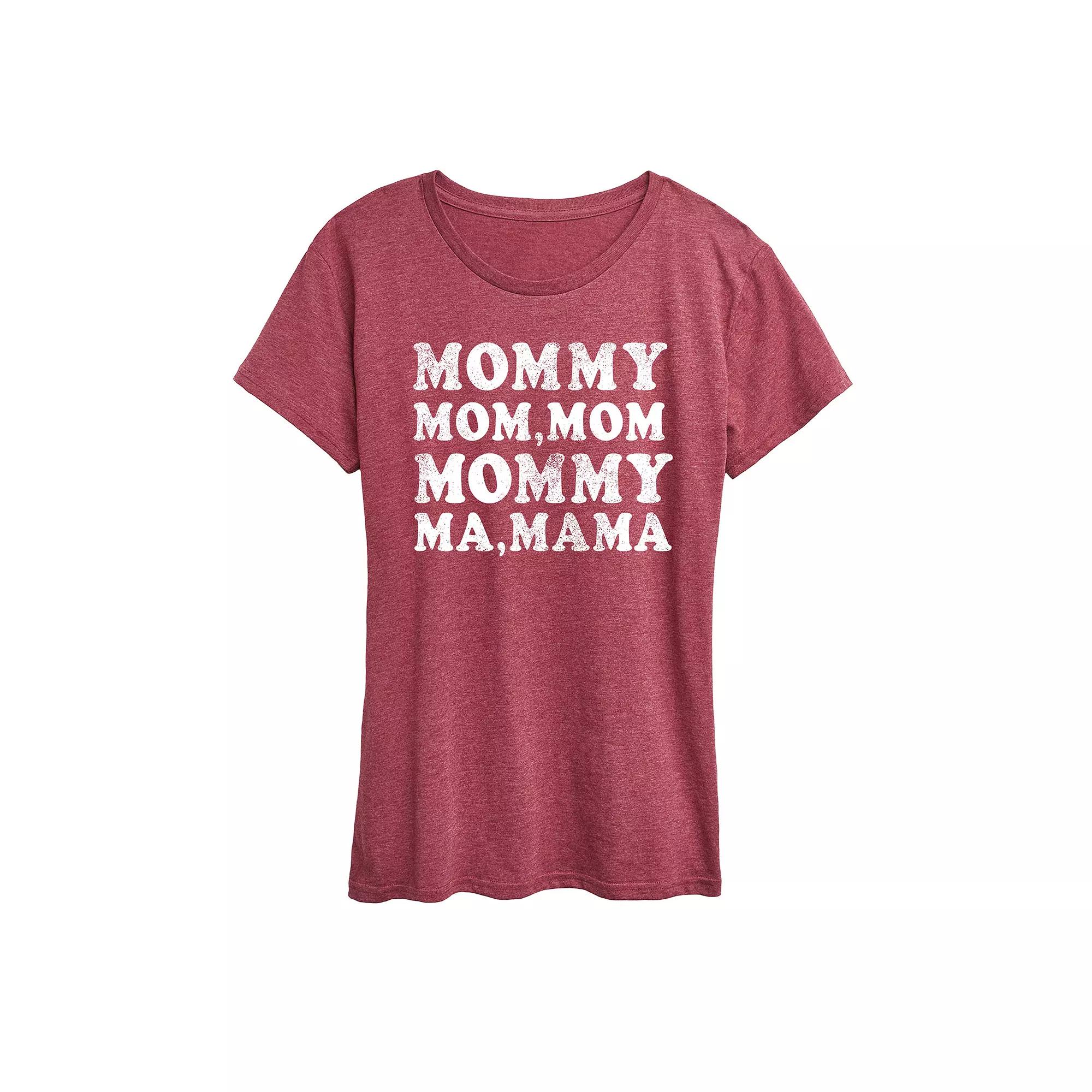 Women's Mom Repeat Graphic Tee,  Product Image