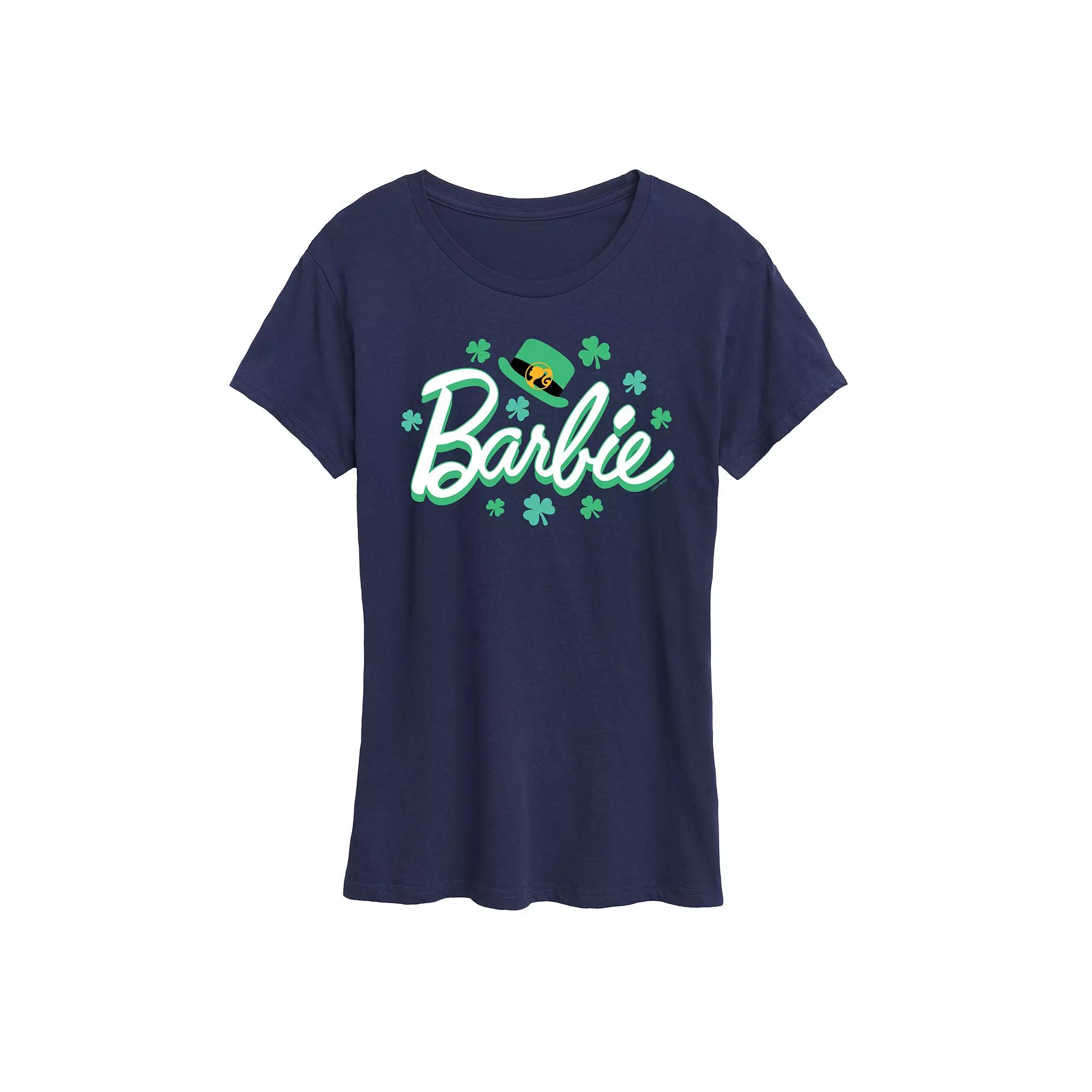 Women's Barbie® St. Patrick's Logo Graphic Tee,  Product Image