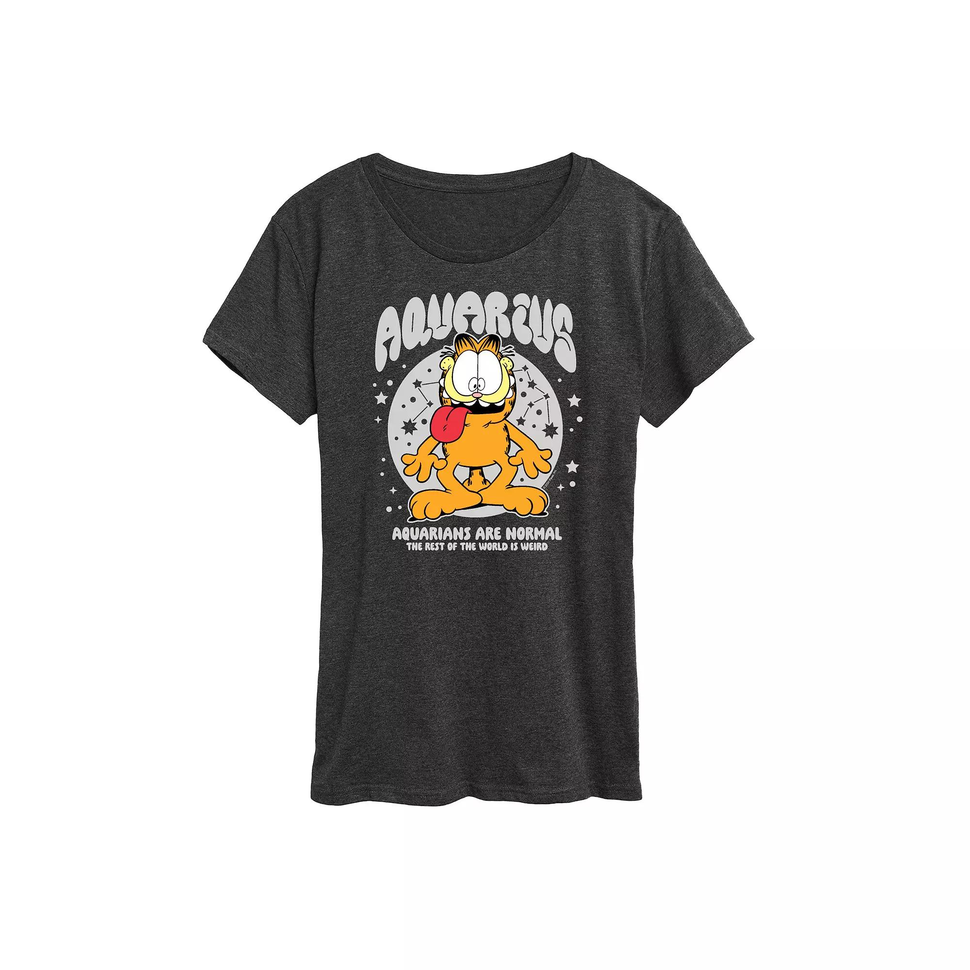 Plus Garfield Aquarius Graphic Tee, Women's,  Product Image