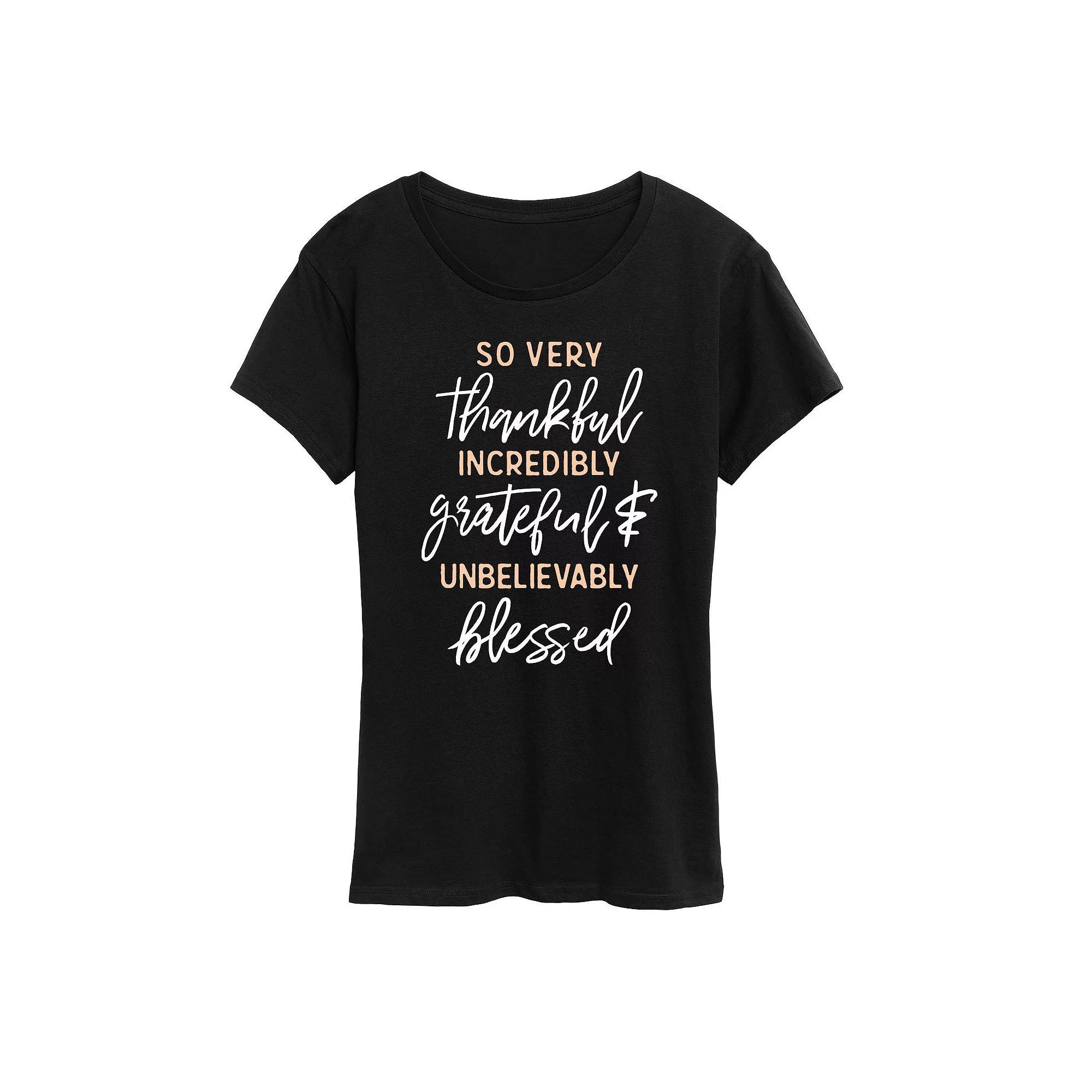 Women's So Very Thankful Graphic Tee,  Product Image