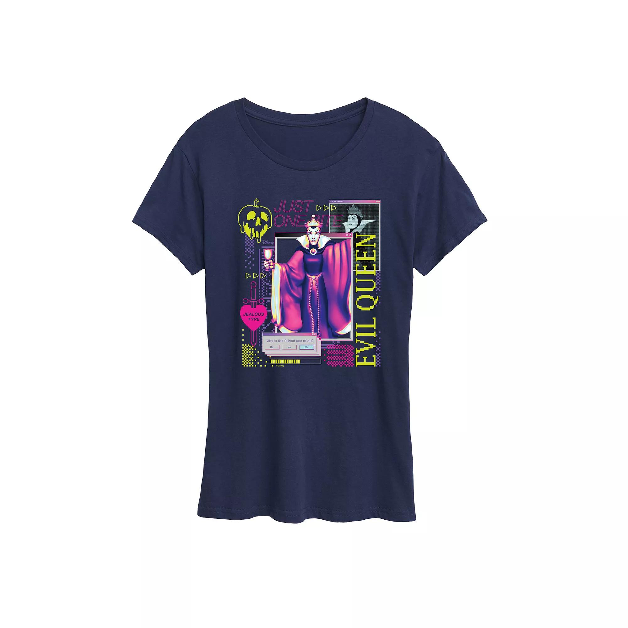 Disney's Snow White and the Seven Dwarfs Evil Queen Women's Vapor Screen Graphic Tee,  Product Image