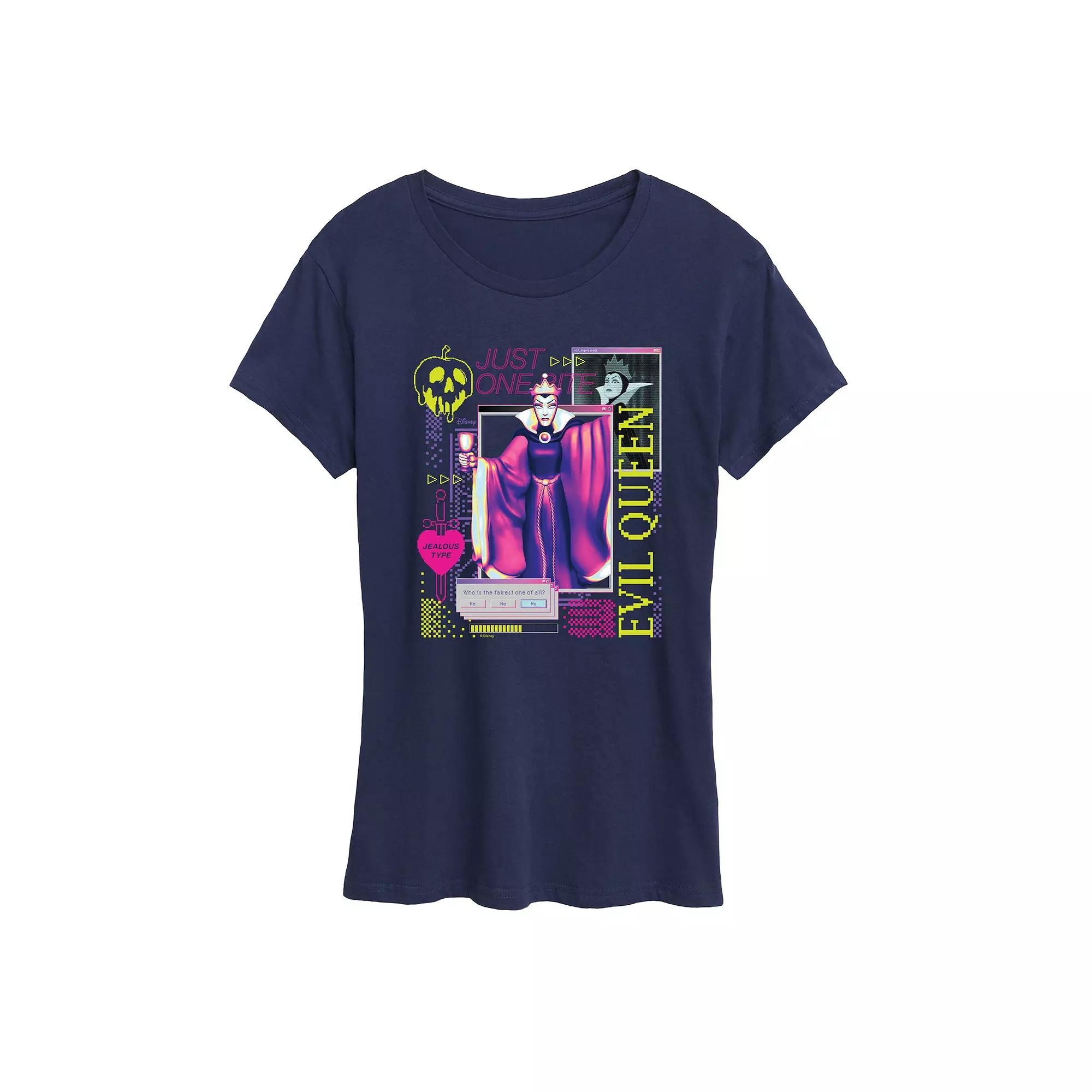 Disney's Snow White and the Seven Dwarfs Evil Queen Women's Vapor Screen Graphic Tee,  Product Image