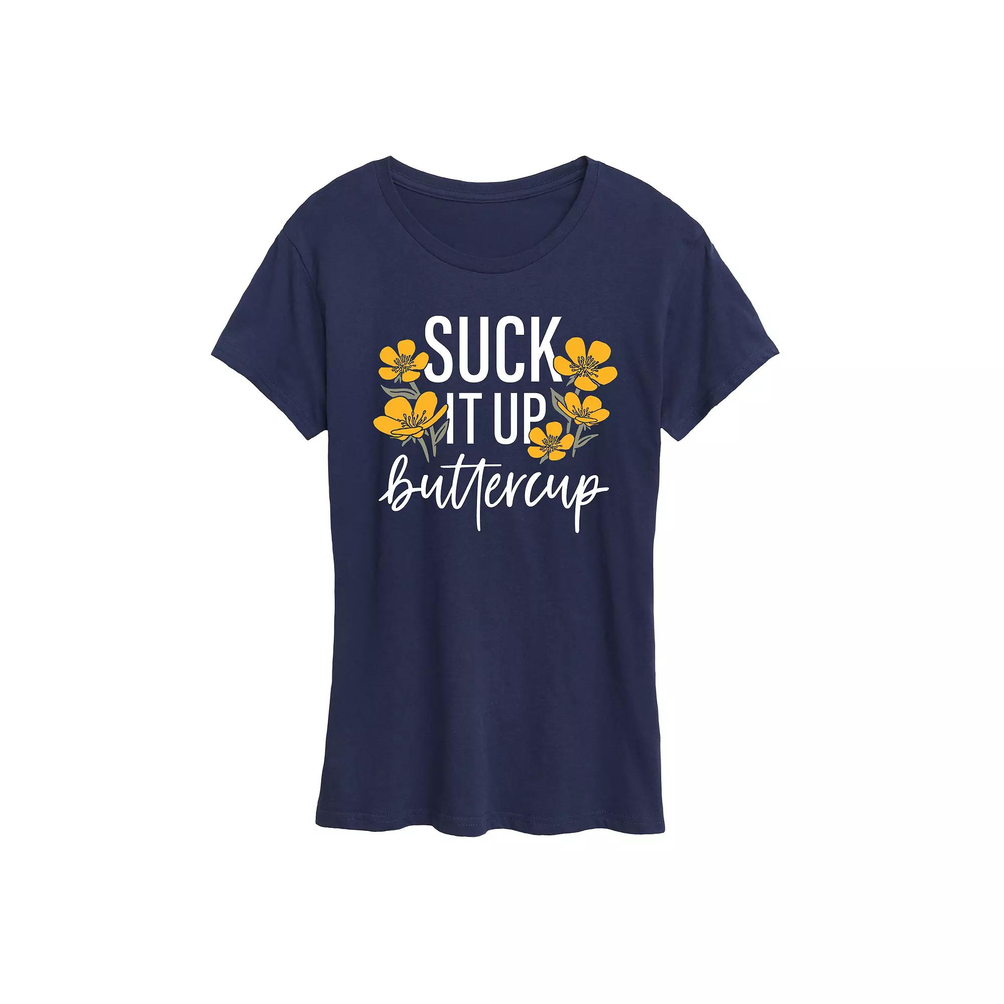 Women's Suck It Up Buttercup Graphic Tee, Girl's,  Product Image
