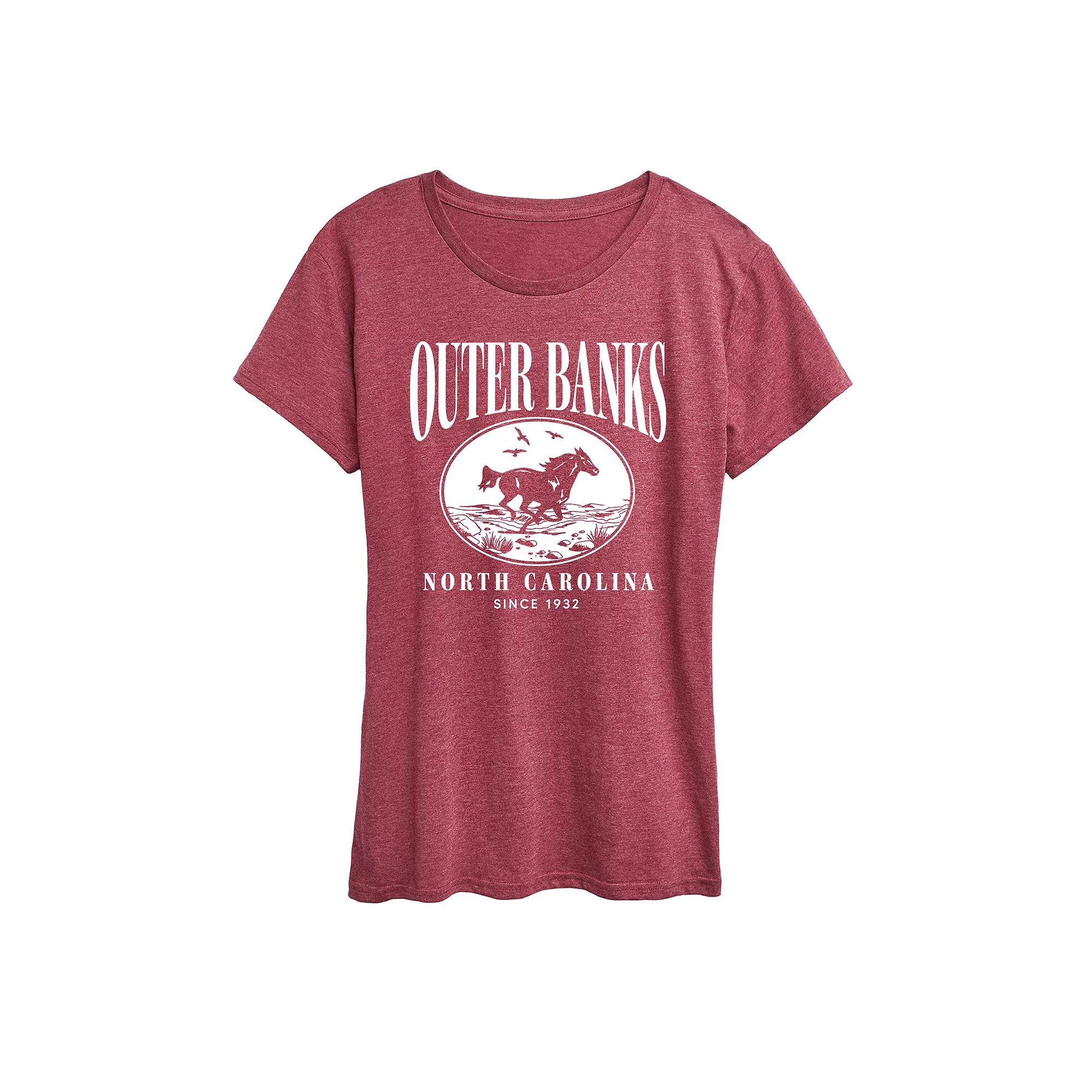 Women's Outer Banks Running Horse Graphic Tee,  Product Image