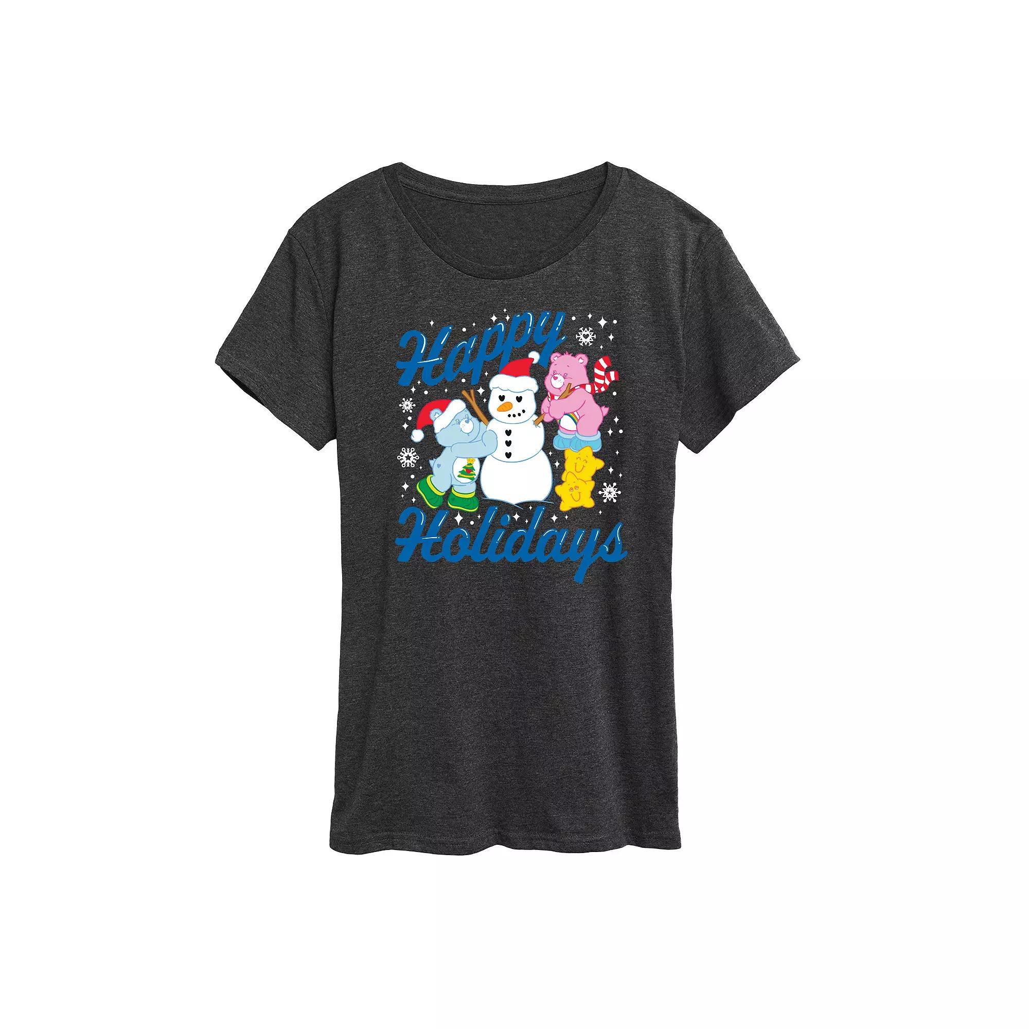 Women's Care Bears Happy Holidays Graphic Tee, Girl's,  Product Image
