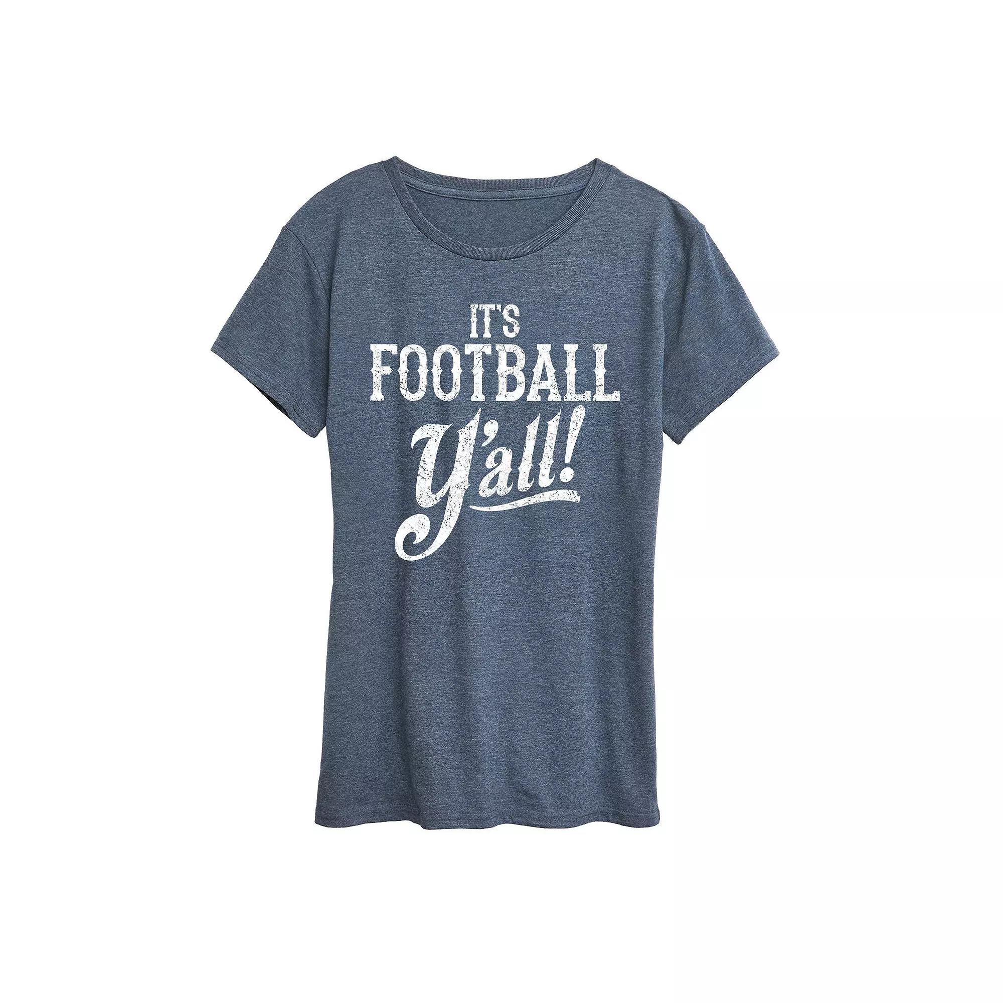 Women's It's Football Y'all Graphic Tee, Girl's,  Product Image