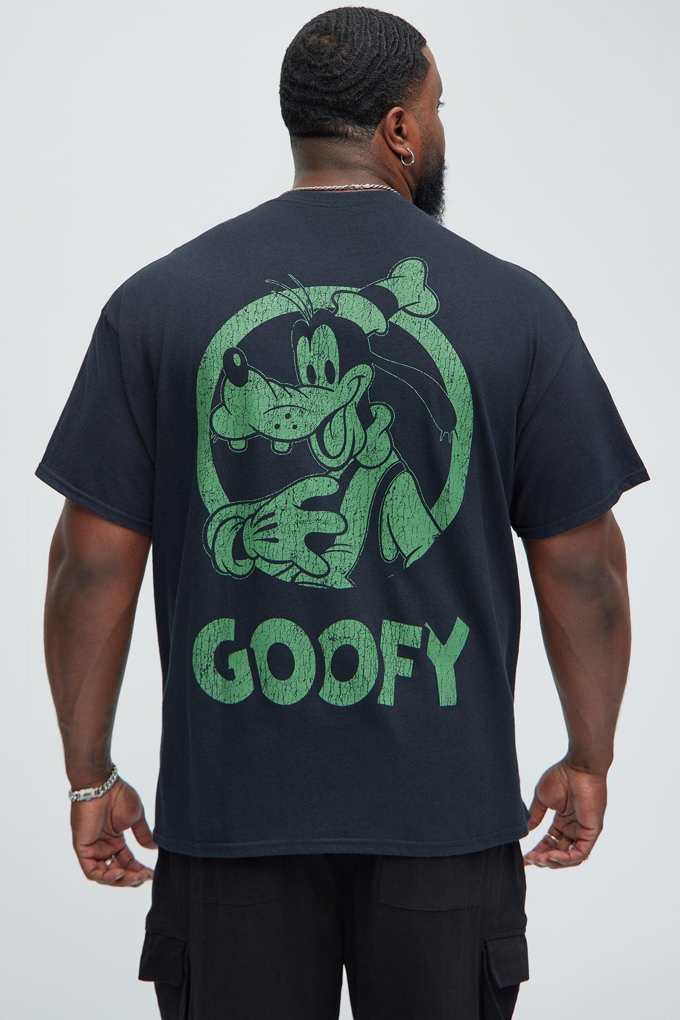 Disney Green Goofy Short Sleeve Tee - Black Product Image