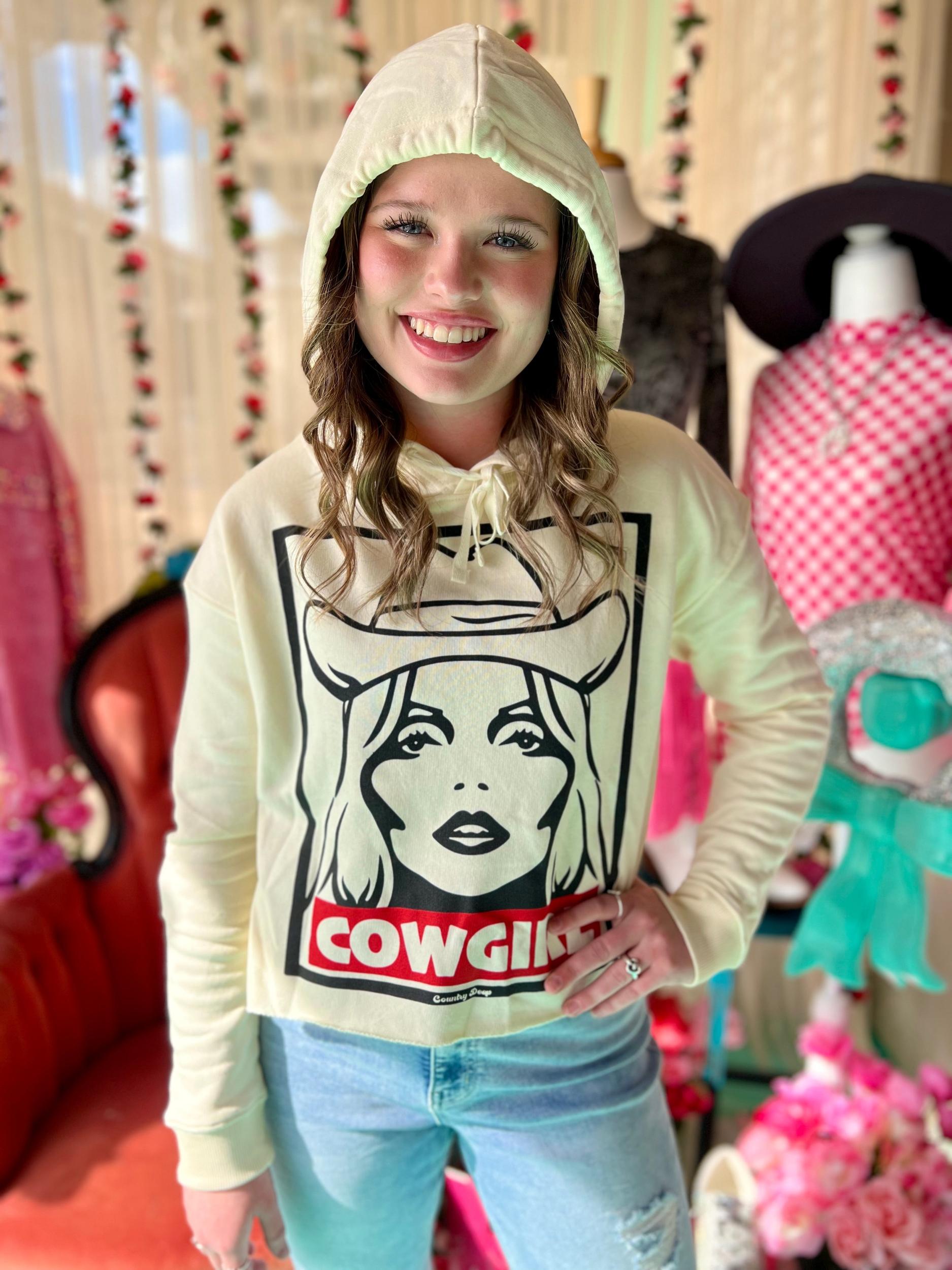 Cowgirl Lightweight Cropped Hoodie* Product Image