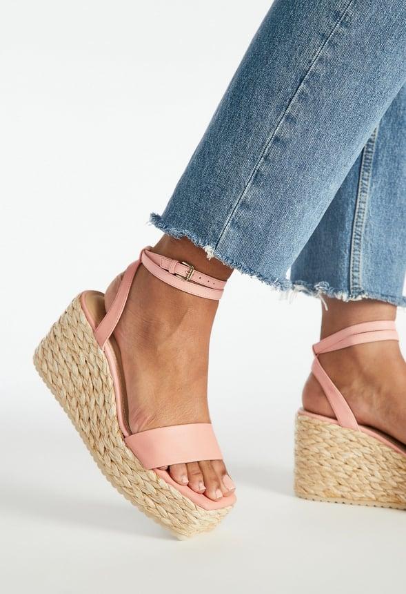 JustFab Margaux Platform Loafer Pump Womens Black/ White Size 8.5 Product Image