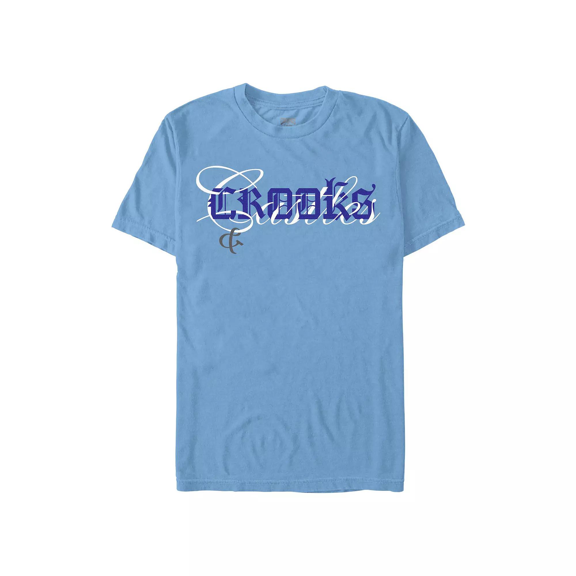 Men's Crooks And Castle Mixed Font Title Logo Graphic Tee,  Product Image