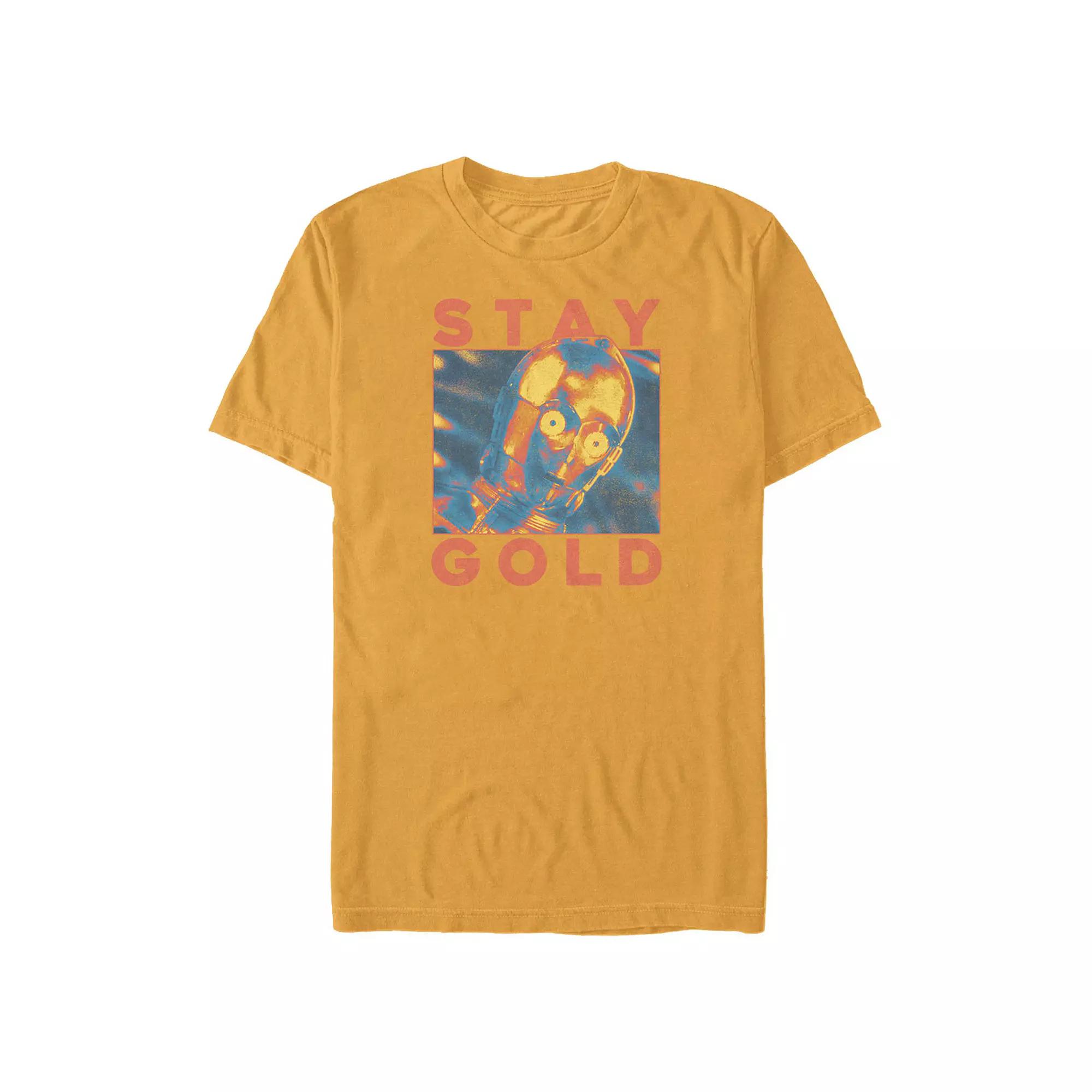 Men's Star Wars C-3PO Stay Gold Graphic Tee,  Product Image