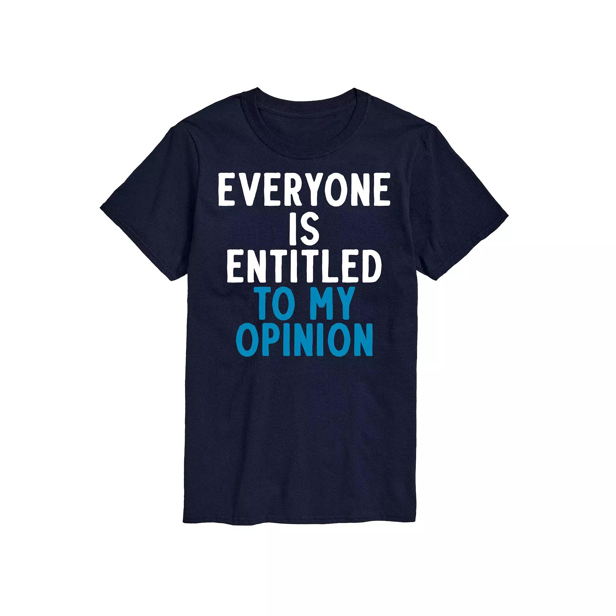 Big & Tall "Everyone Is Entitled" Graphic Tee, Men's,  Product Image