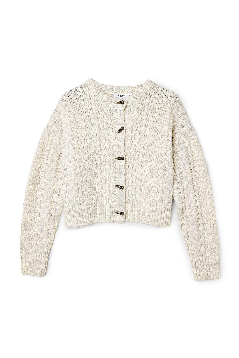 Knitted Cable Cardigan Product Image