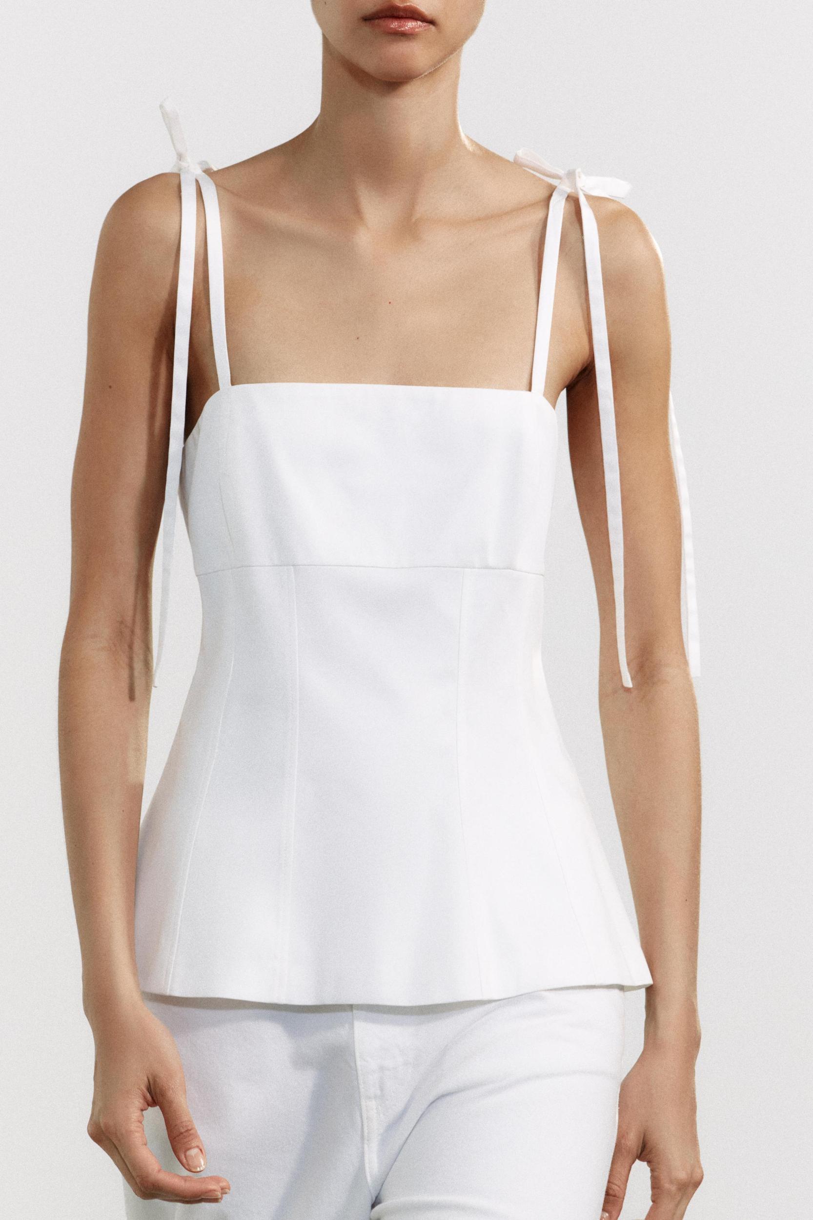 FITTED TIE TOP Product Image