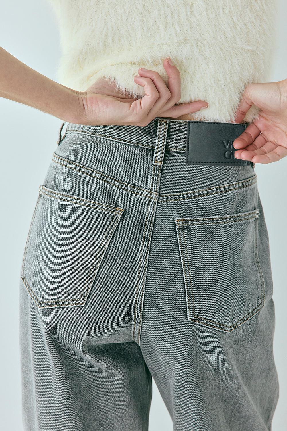 Zora Denim Jeans Washed Grey Product Image