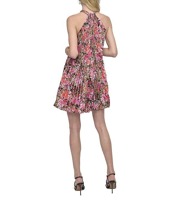 DKNY by Donna Karan Petite Size Halter Neck Shift Dress Product Image