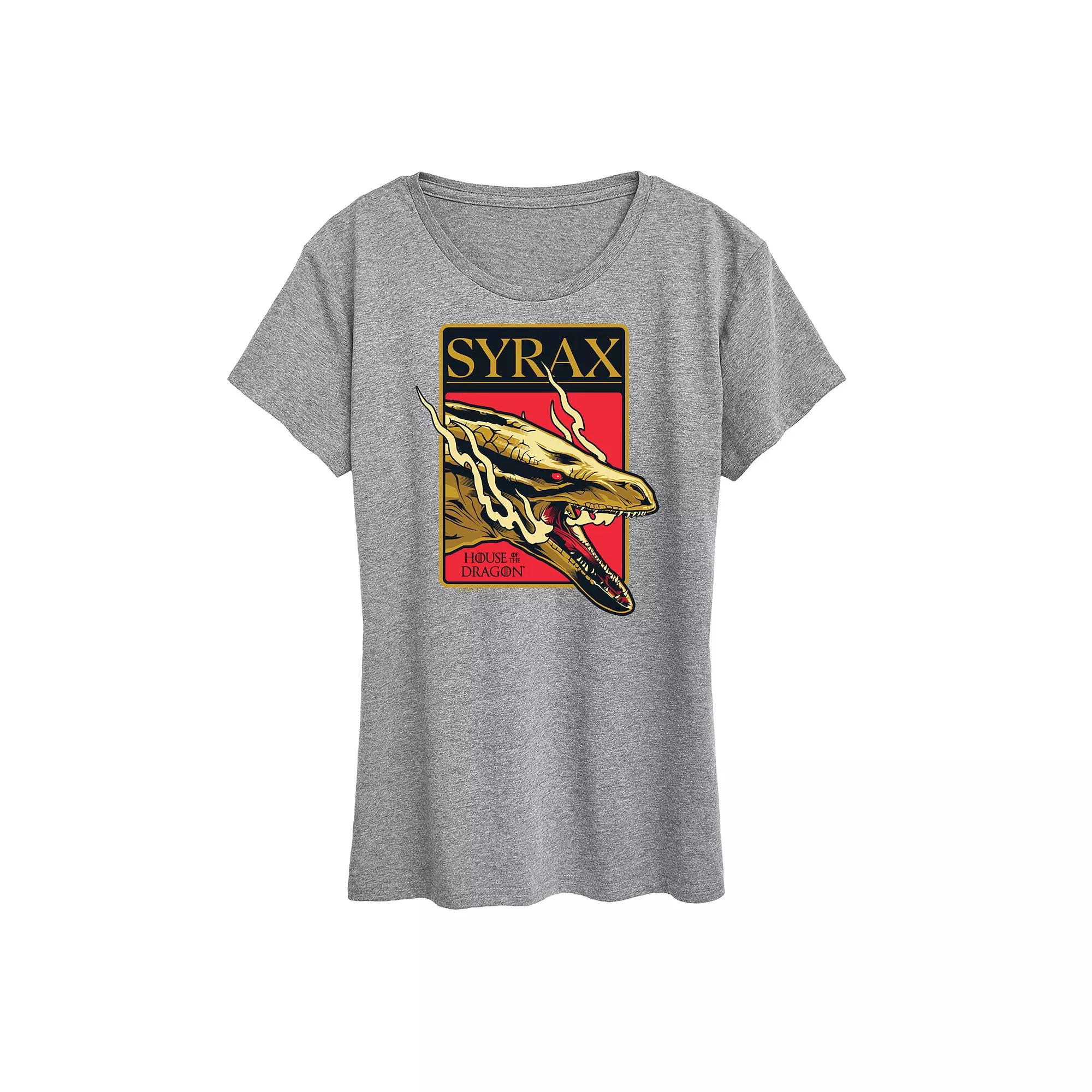 Women's House of the Dragon Syrax Badge Graphic Tee,  Product Image