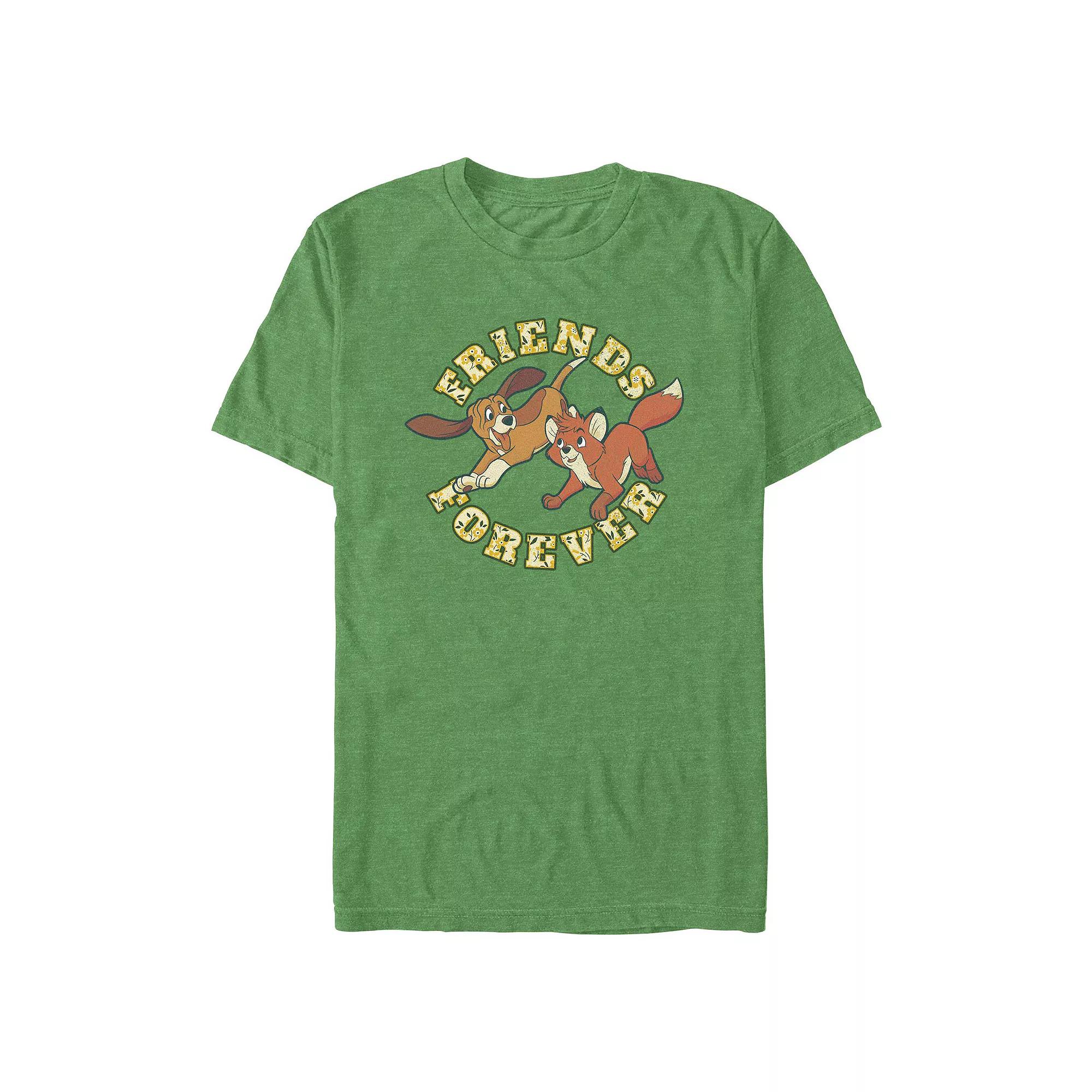 Big & Tall Friends Forever Graphic Tee, Men's, Size: 5XL, Kelly Grey Product Image