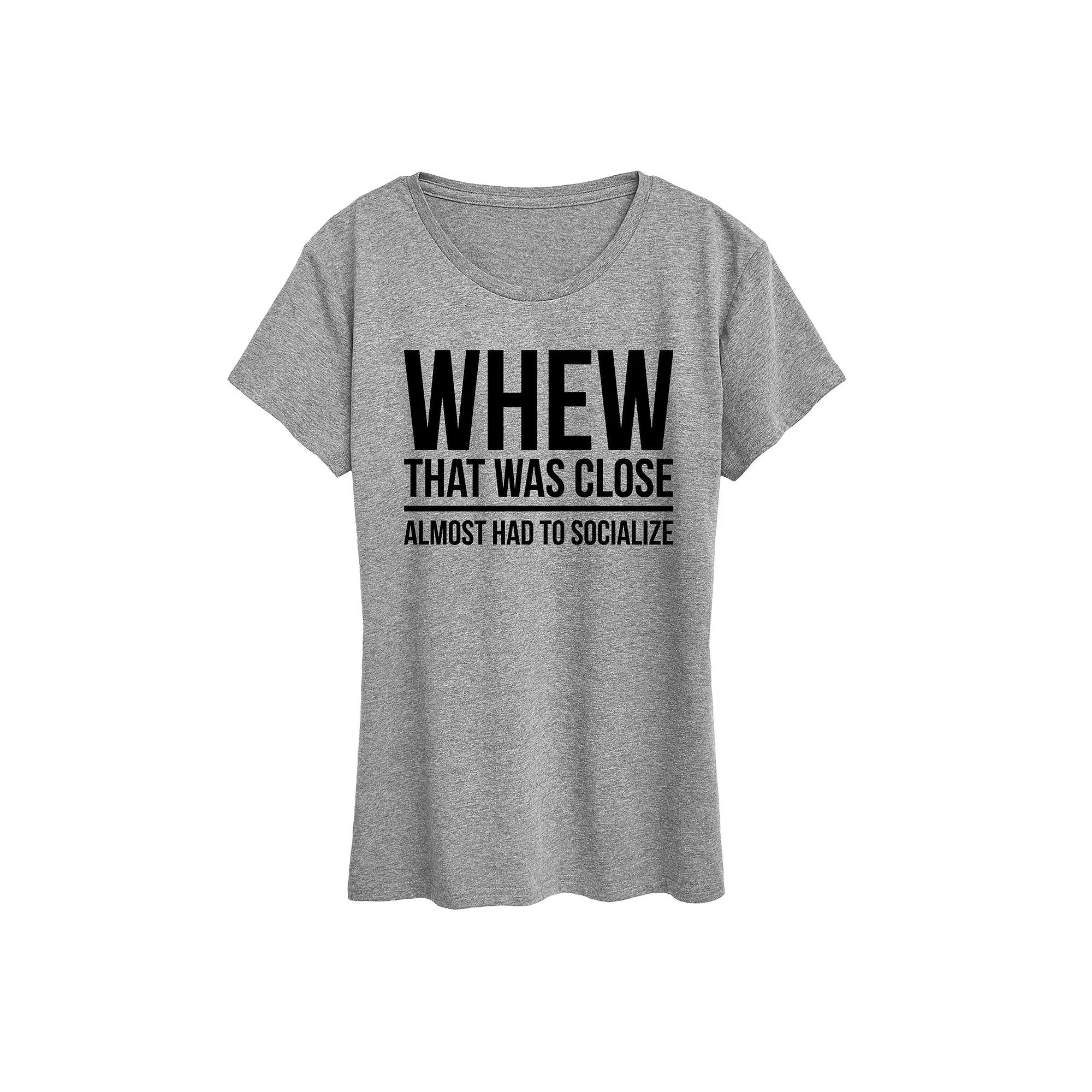 Women's Almost Had To Socialize Graphic Tee,  Product Image