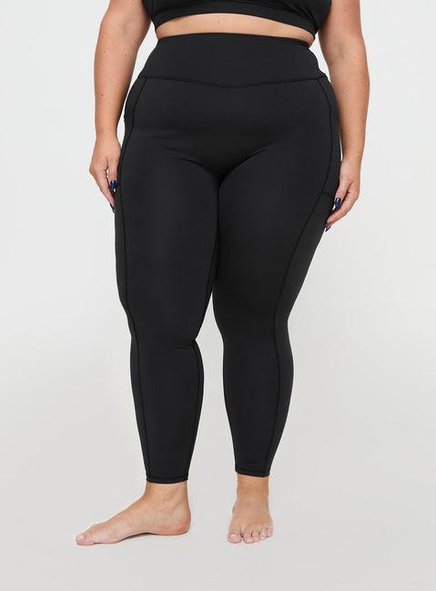 Unstoppable Activewear 7/8 Leggings Black Curve Product Image
