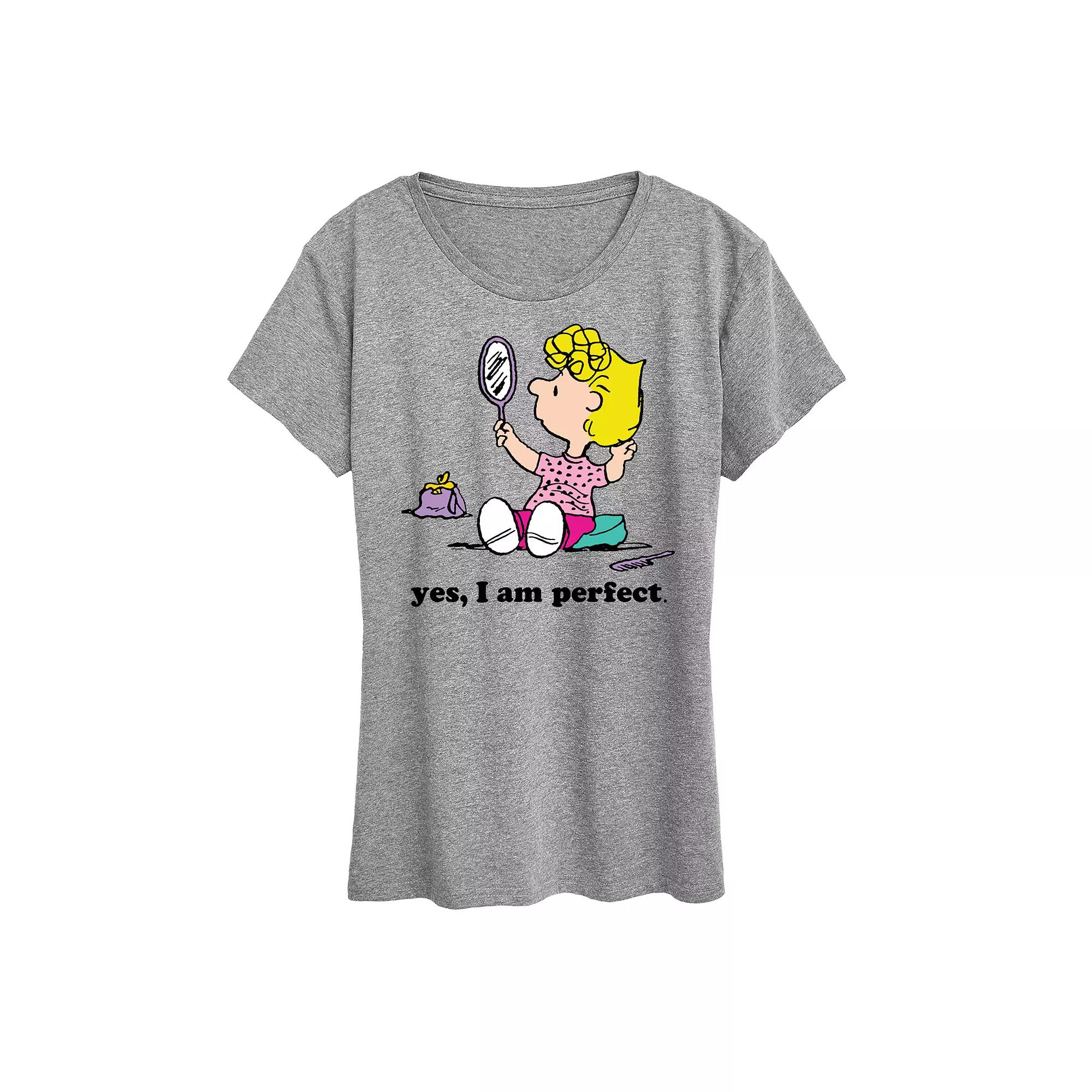 Women's Peanuts Sally Yes I Am Perfect Graphic Tee,  Product Image