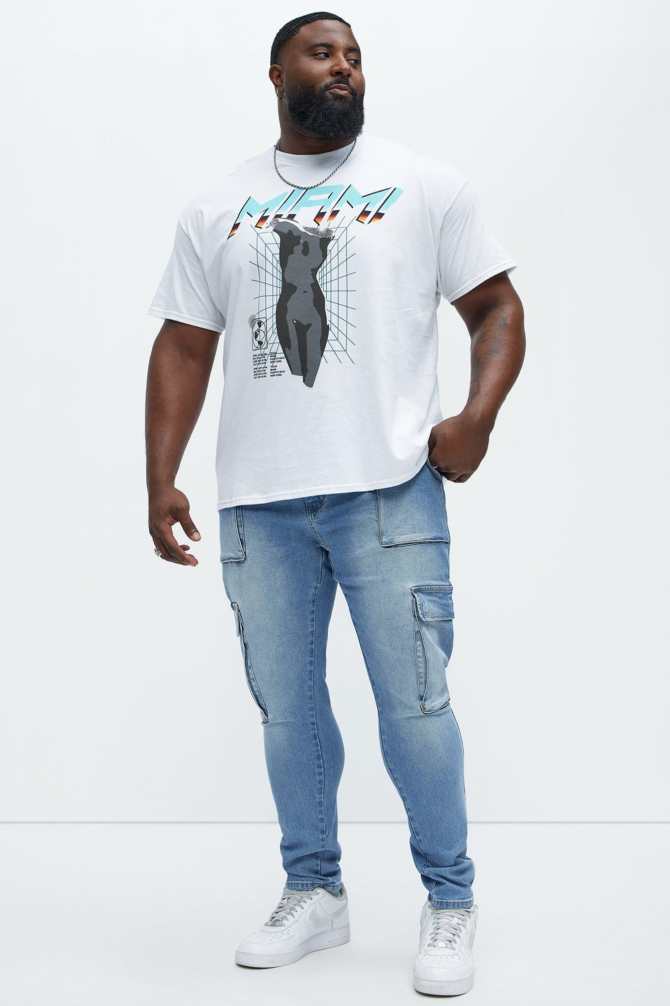 For The Streets Cargo Skinny Jeans - Light Wash Product Image