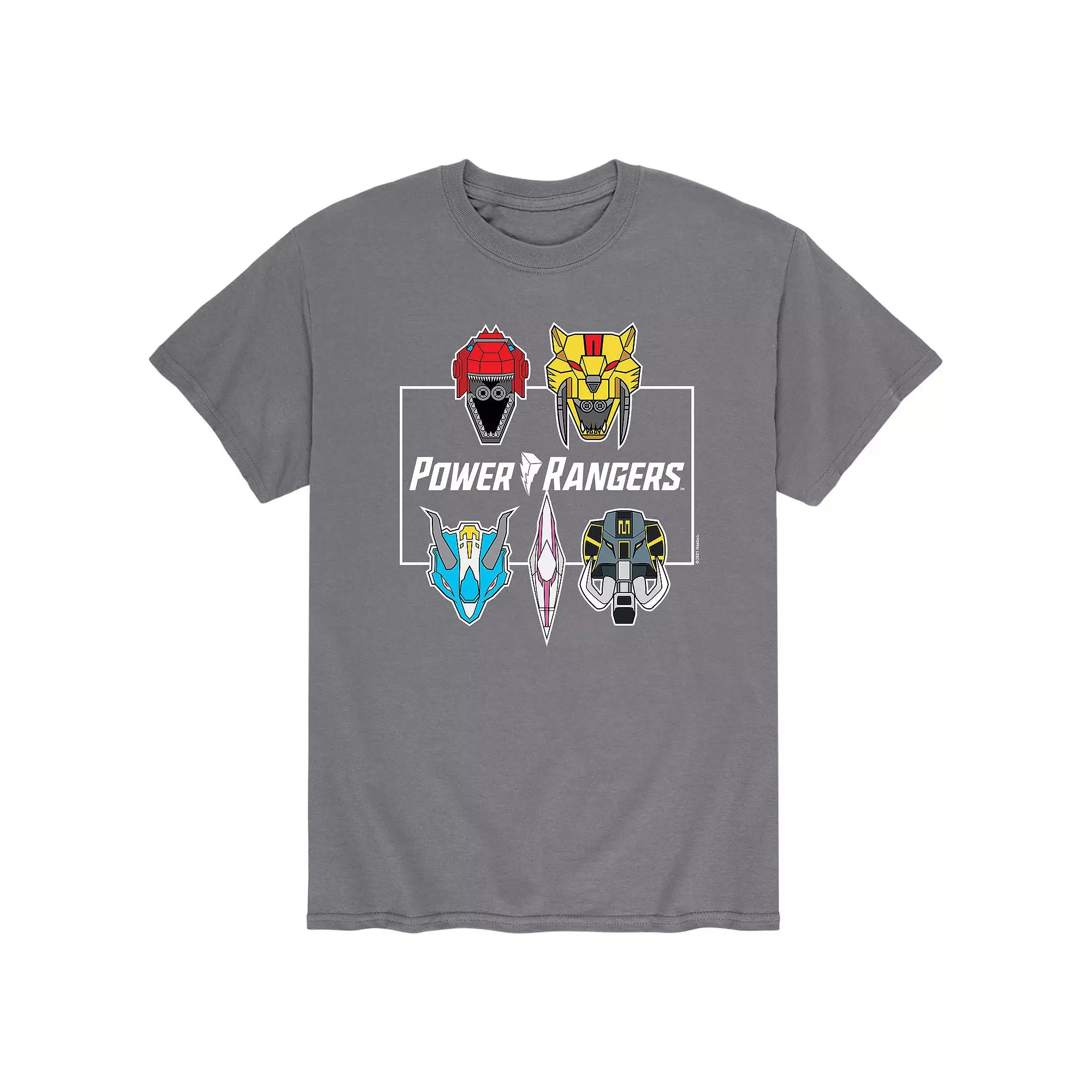 Men's Power Rangers Zord Faces Tee,  Product Image