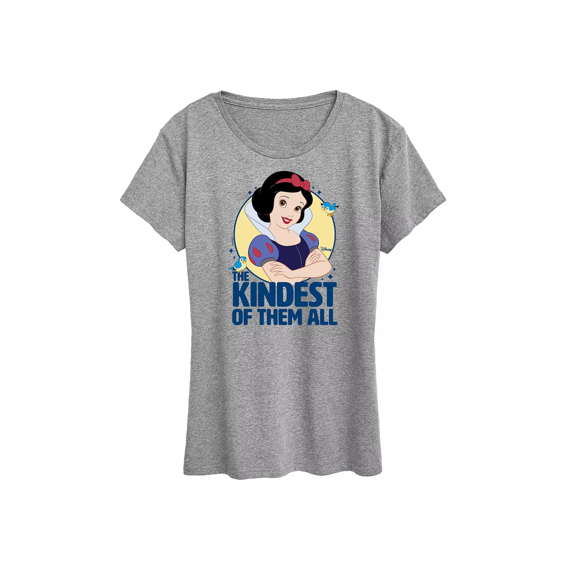 Disney Princess Snow White Women's The Kindest Of Them All Graphic Tee,  Product Image