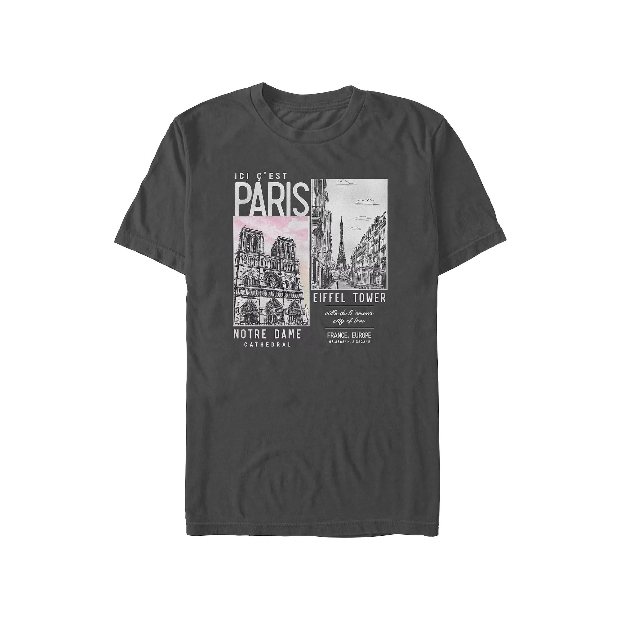 Men's Paris Places Of Interest Graphic Tee,  Product Image