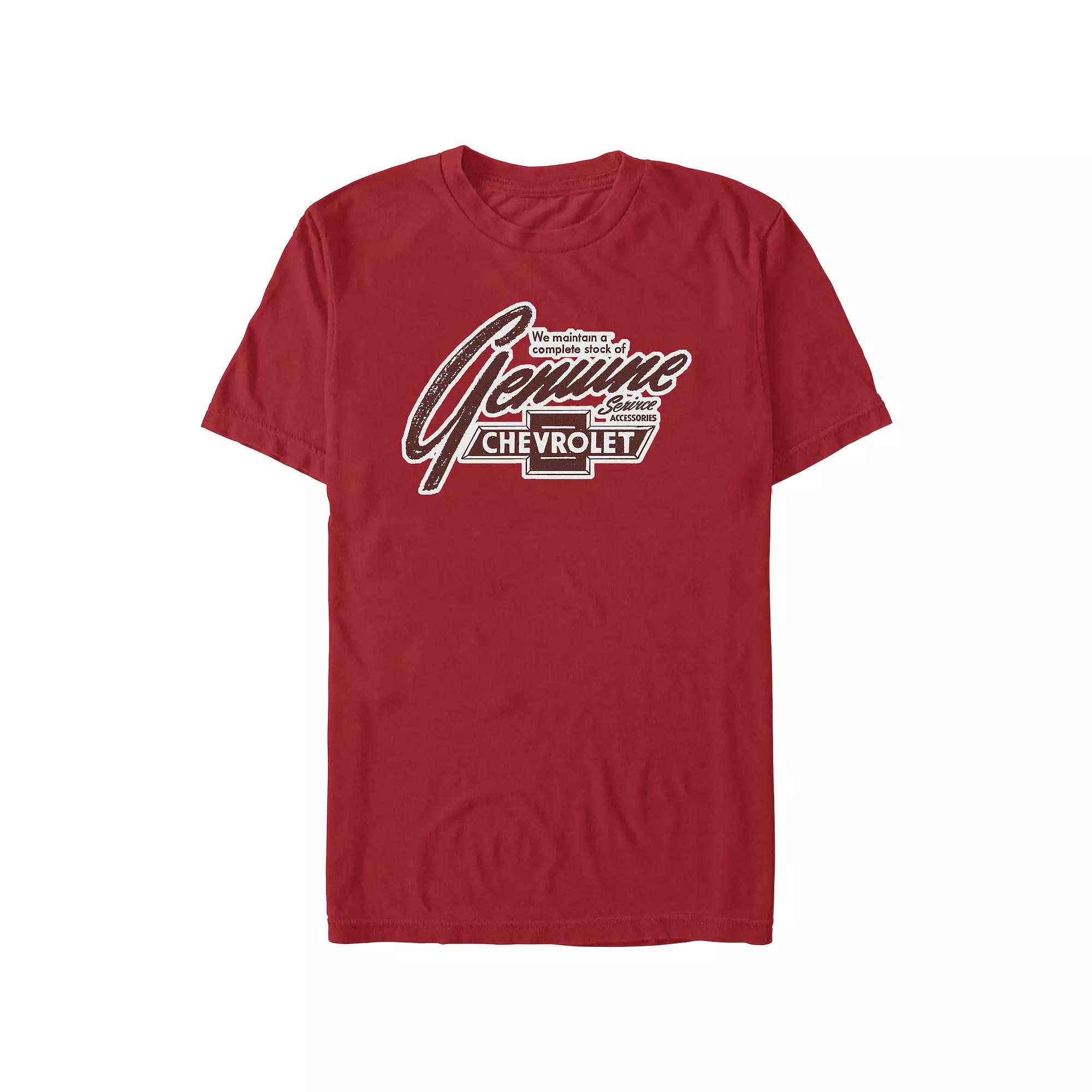 Men's Chevrolet Genuine Graphic Tee, Size: Small, Red Product Image