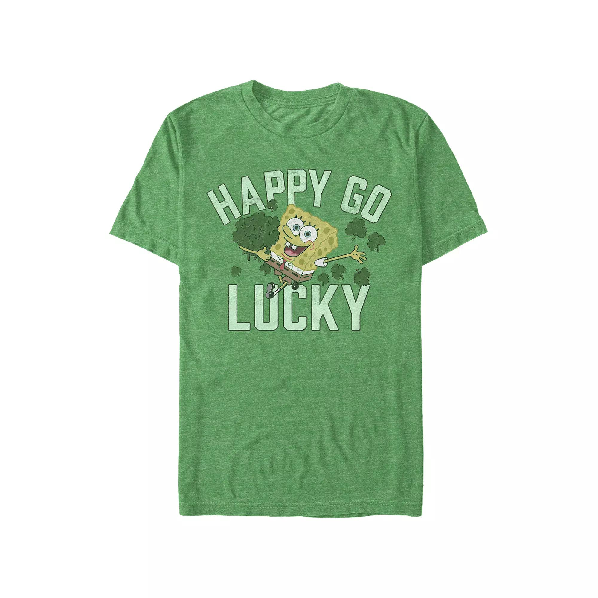 Men's SpongeBob SquarePants Happy Go Lucky Graphic Tee,  Product Image